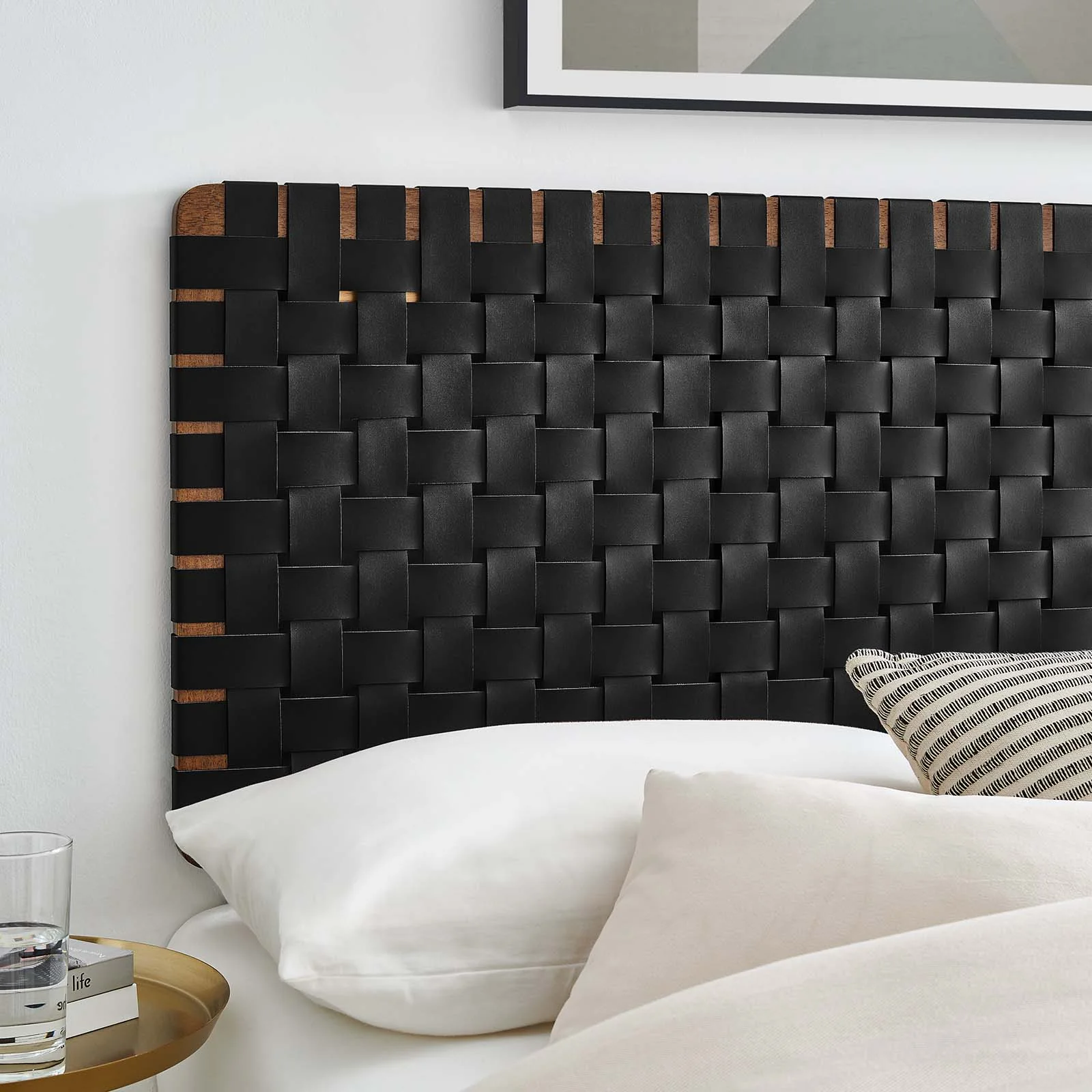 Sparta Weave Full Vegan Leather Headboard By Modway - MOD-7122 - Image 20