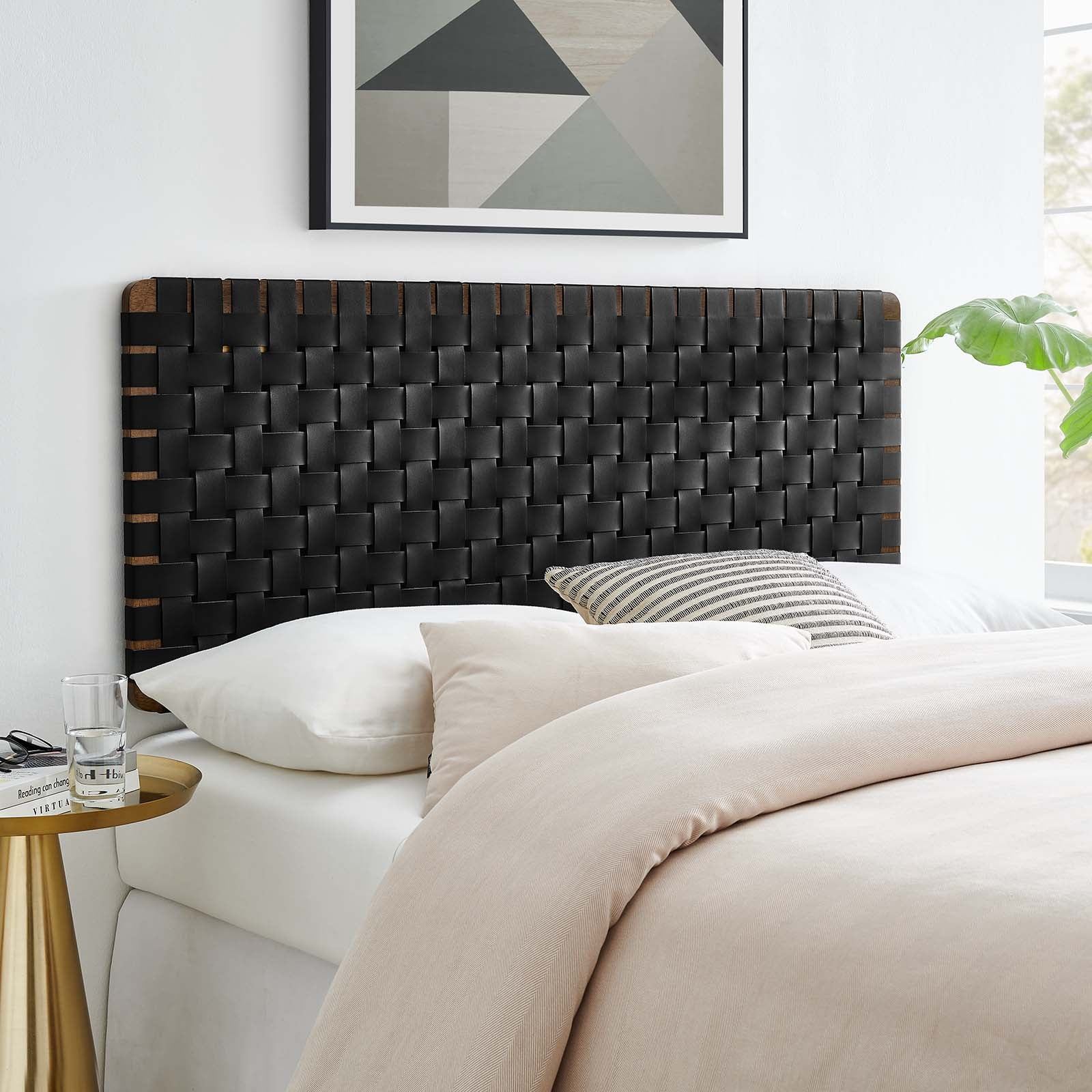 Sparta Weave Full Vegan Leather Headboard By Modway - MOD-7122 - Image 21
