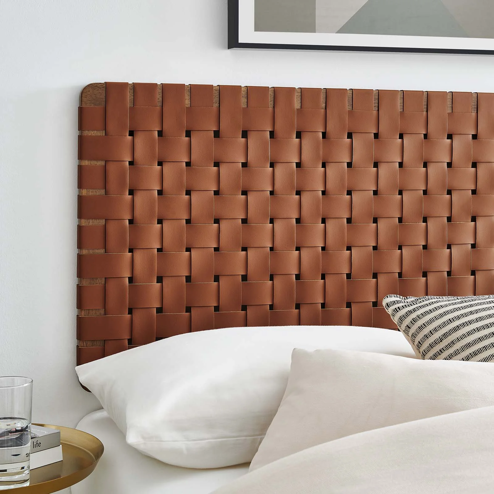 Sparta Weave Full Vegan Leather Headboard By Modway - MOD-7122 - Image 27