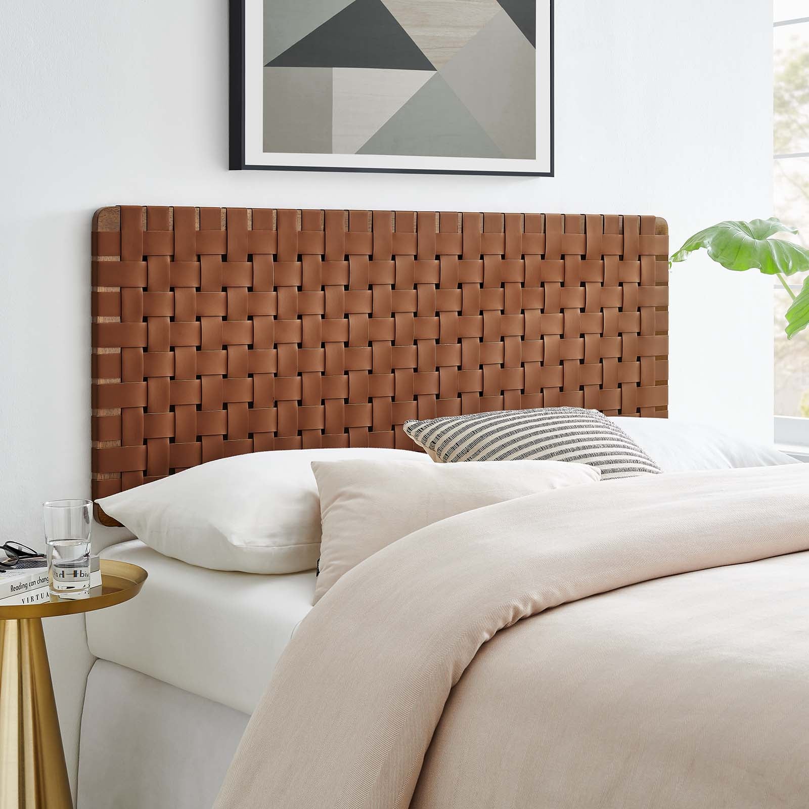 Sparta Weave Full Vegan Leather Headboard By Modway - MOD-7122 - Image 28