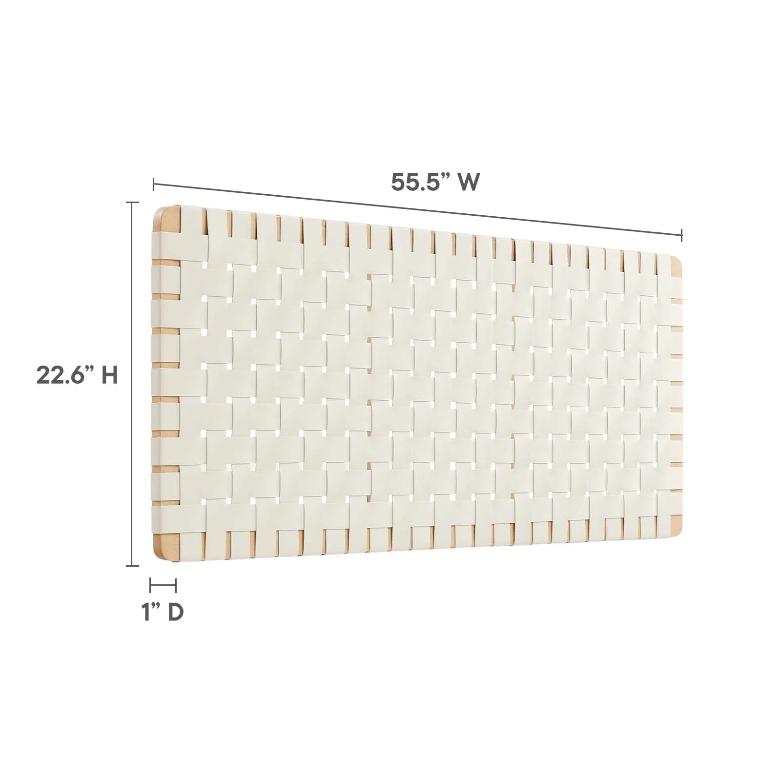 Sparta Weave Full Vegan Leather Headboard By Modway - MOD-7122 - Image 6