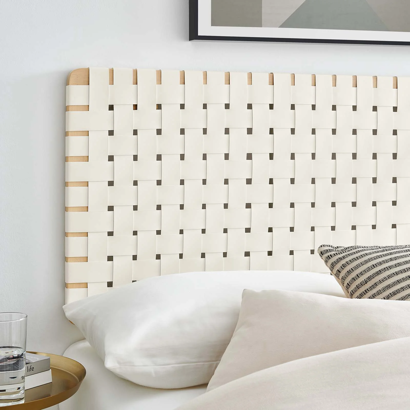Sparta Weave Full Vegan Leather Headboard By Modway - MOD-7122 - Image 7