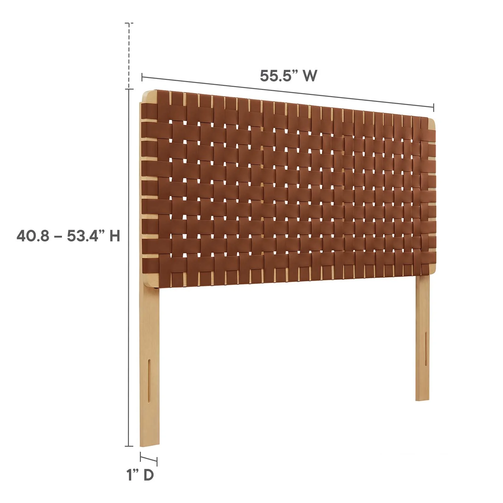 Sparta Weave Full Vegan Leather Headboard By Modway - MOD-7123 - Image 14