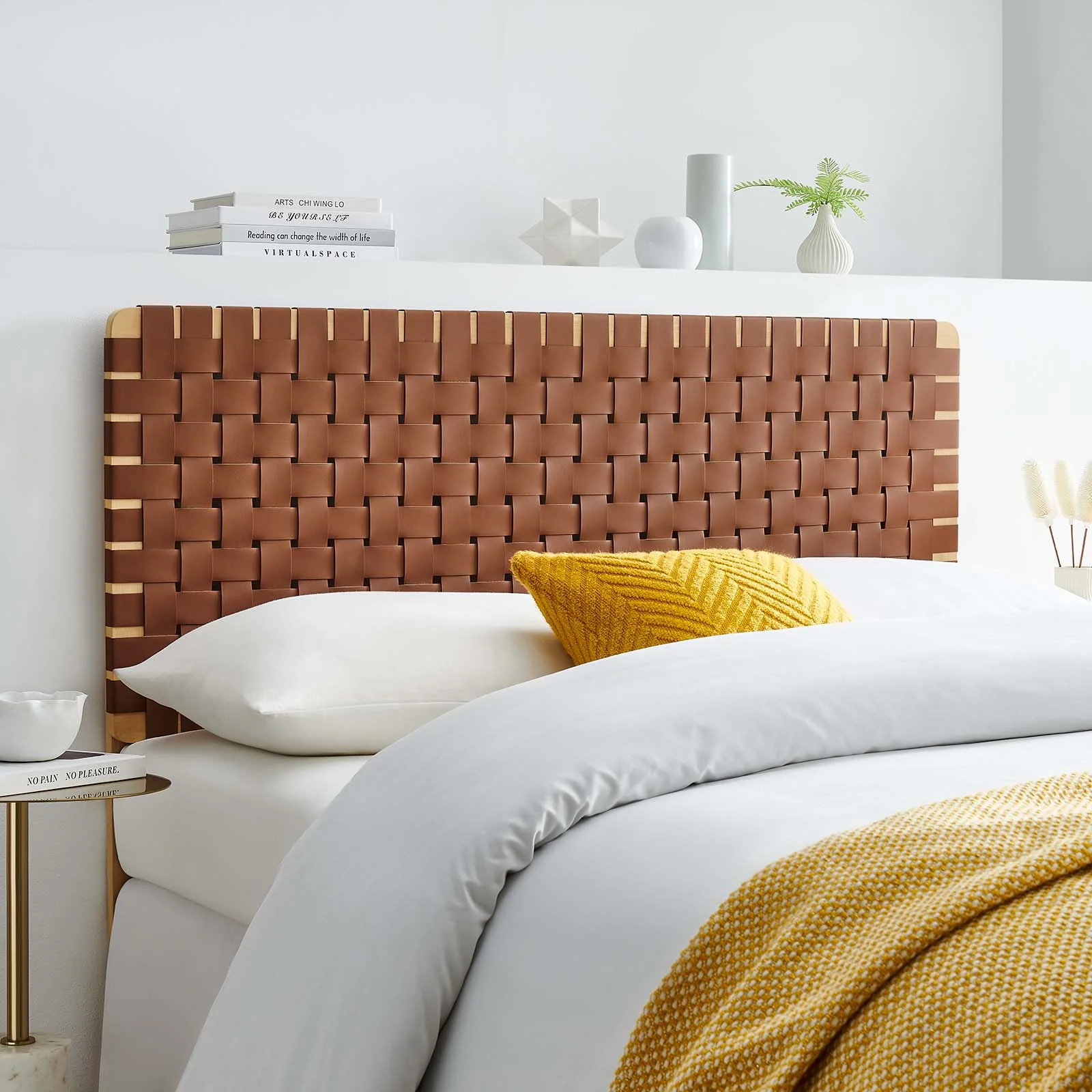 Sparta Weave Full Vegan Leather Headboard By Modway - MOD-7123 - Image 16