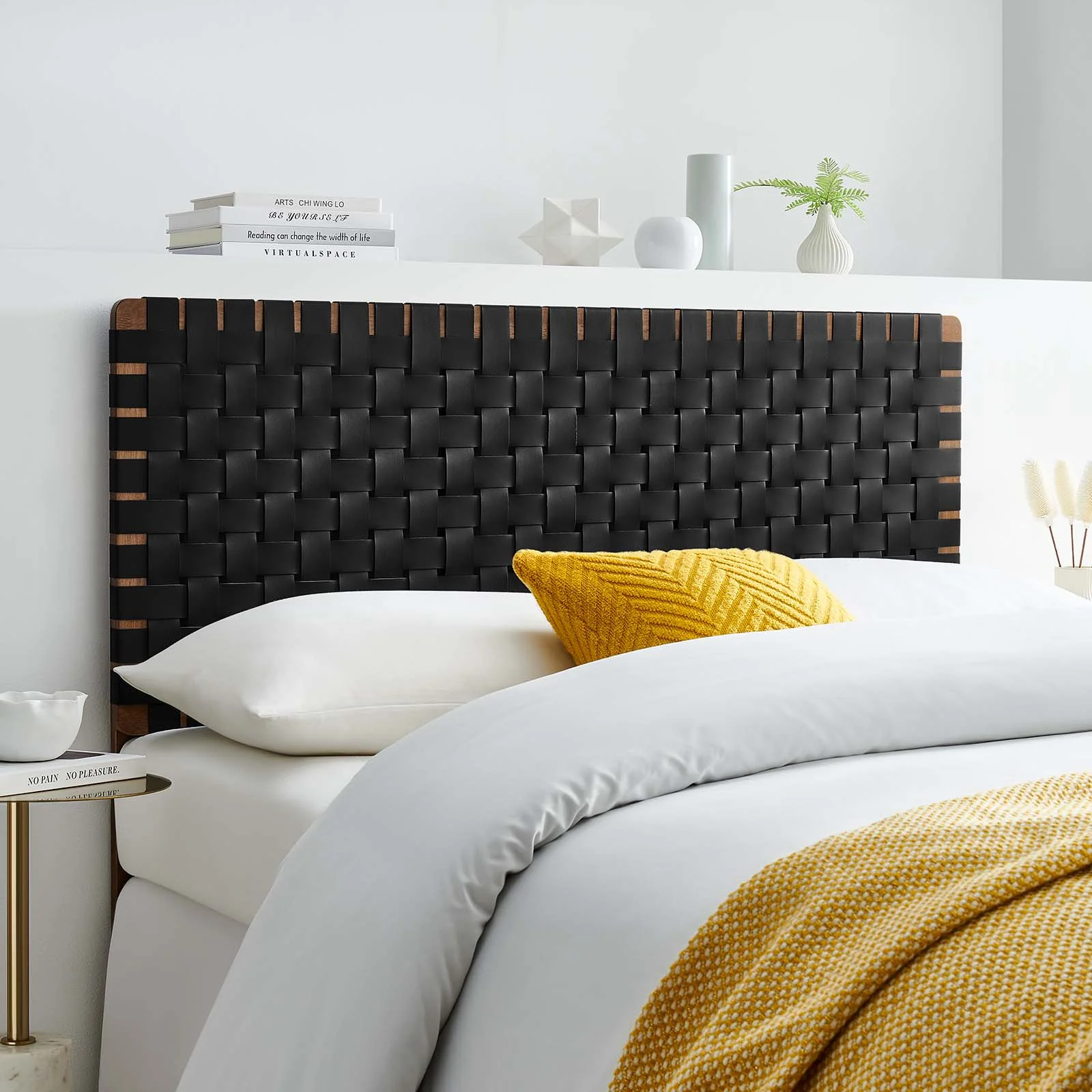 Sparta Weave Full Vegan Leather Headboard By Modway - MOD-7123 - Image 24