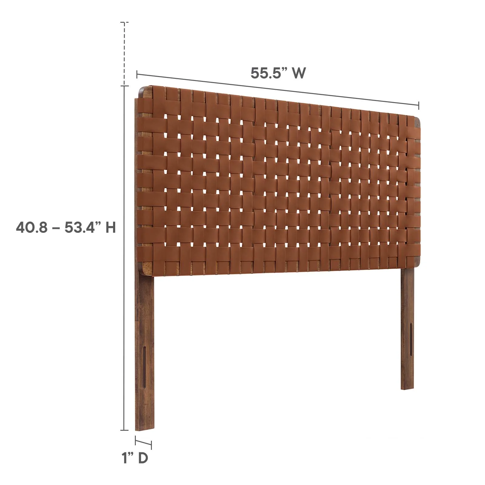 Sparta Weave Full Vegan Leather Headboard By Modway - MOD-7123 - Image 30