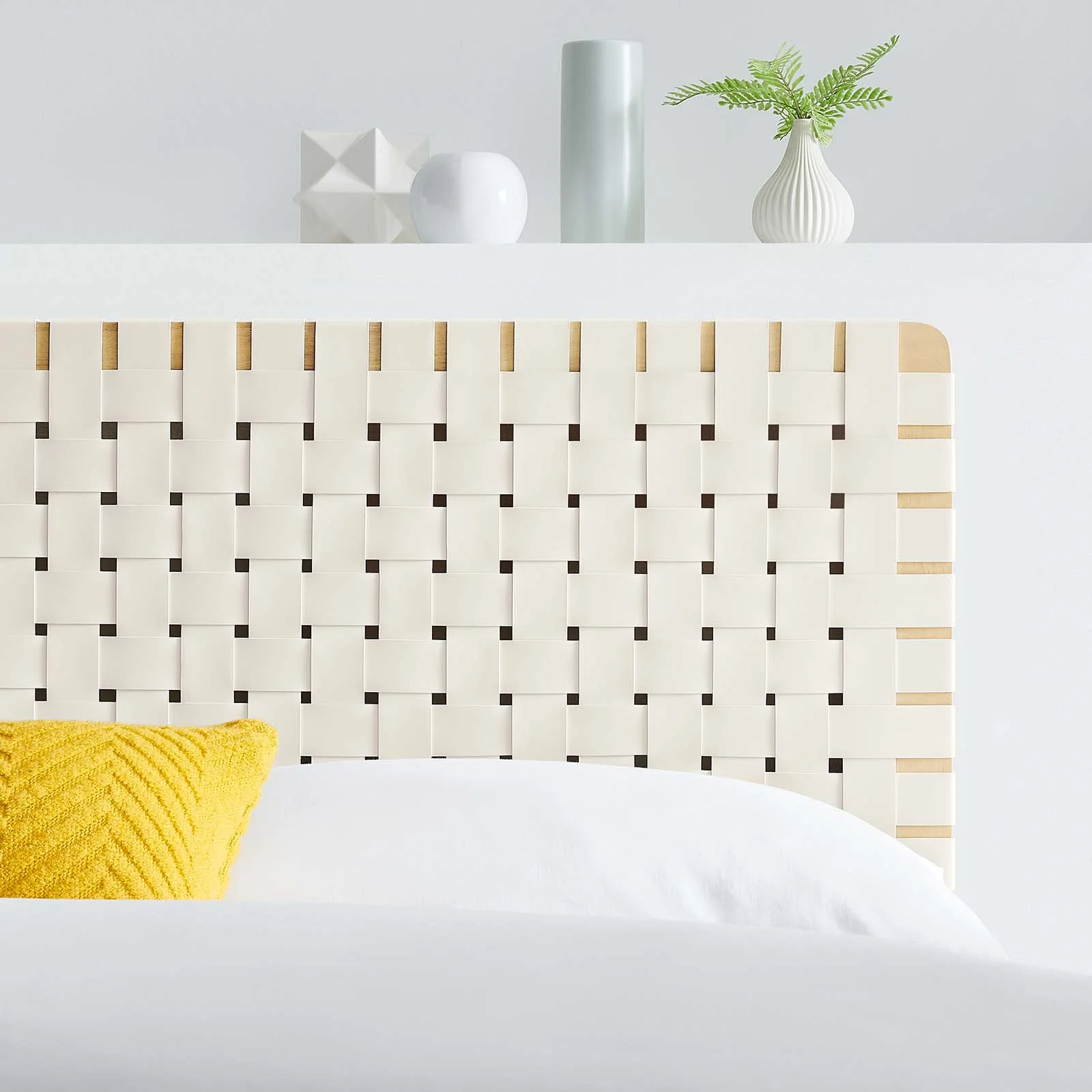 Sparta Weave Full Vegan Leather Headboard By Modway - MOD-7123 - Image 8