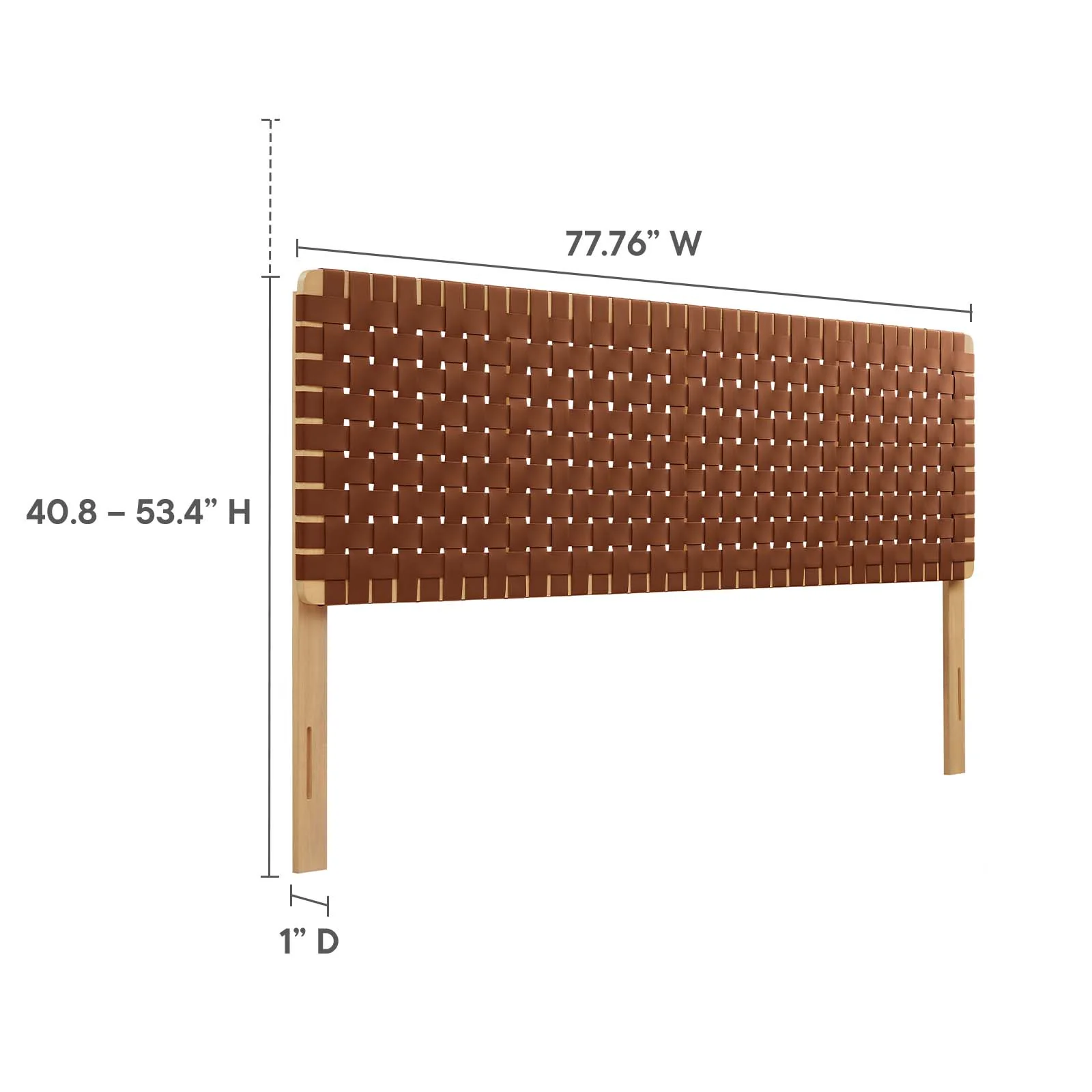 Sparta Weave King Vegan Leather Headboard By Modway - MOD-7127 - Image 14