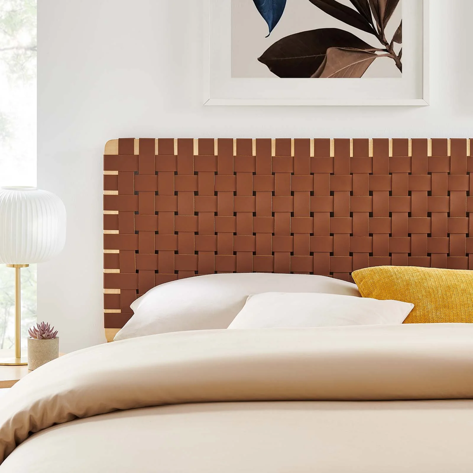 Sparta Weave King Vegan Leather Headboard By Modway - MOD-7127 - Image 15