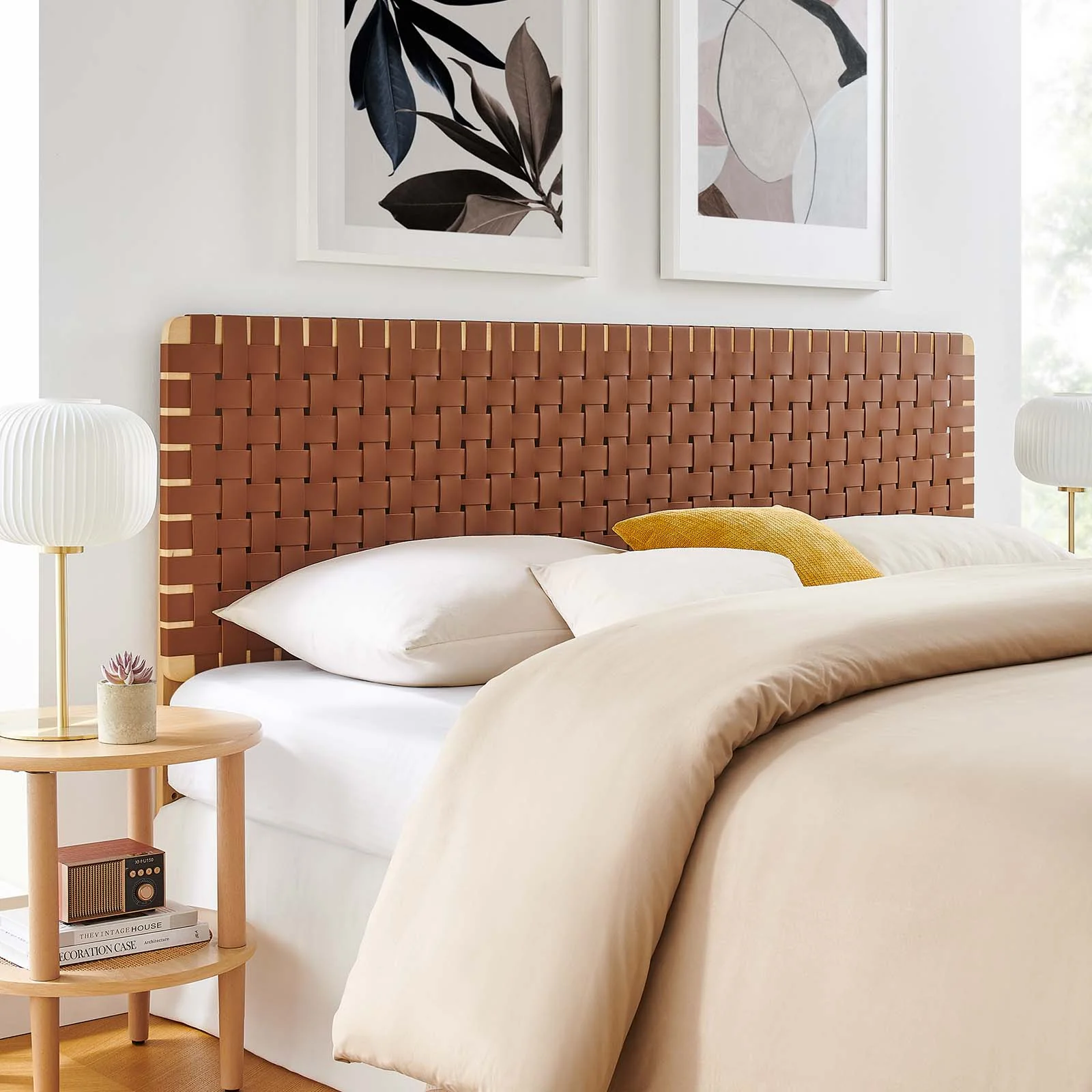 Sparta Weave King Vegan Leather Headboard By Modway - MOD-7127 - Image 16