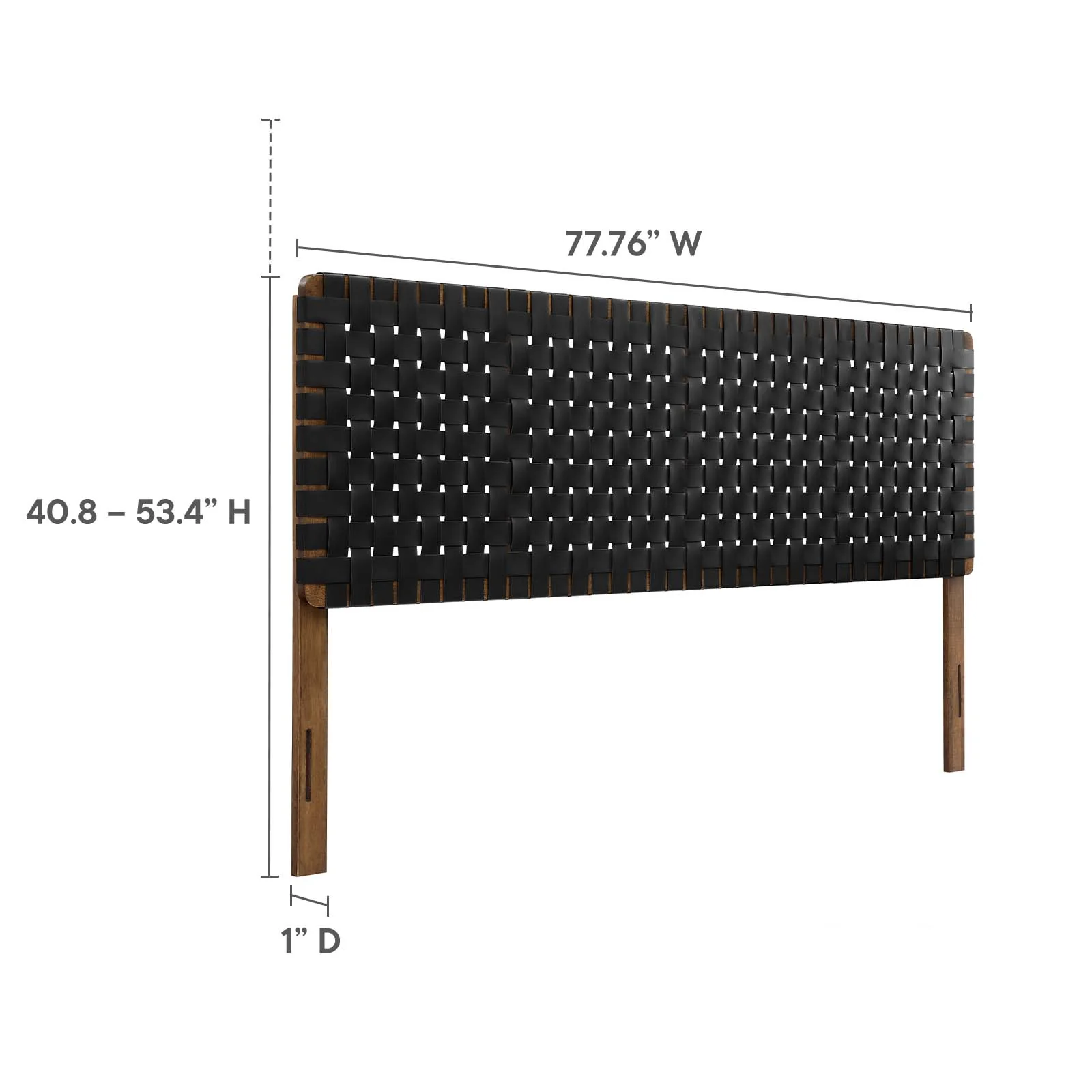 Sparta Weave King Vegan Leather Headboard By Modway - MOD-7127 - Image 22