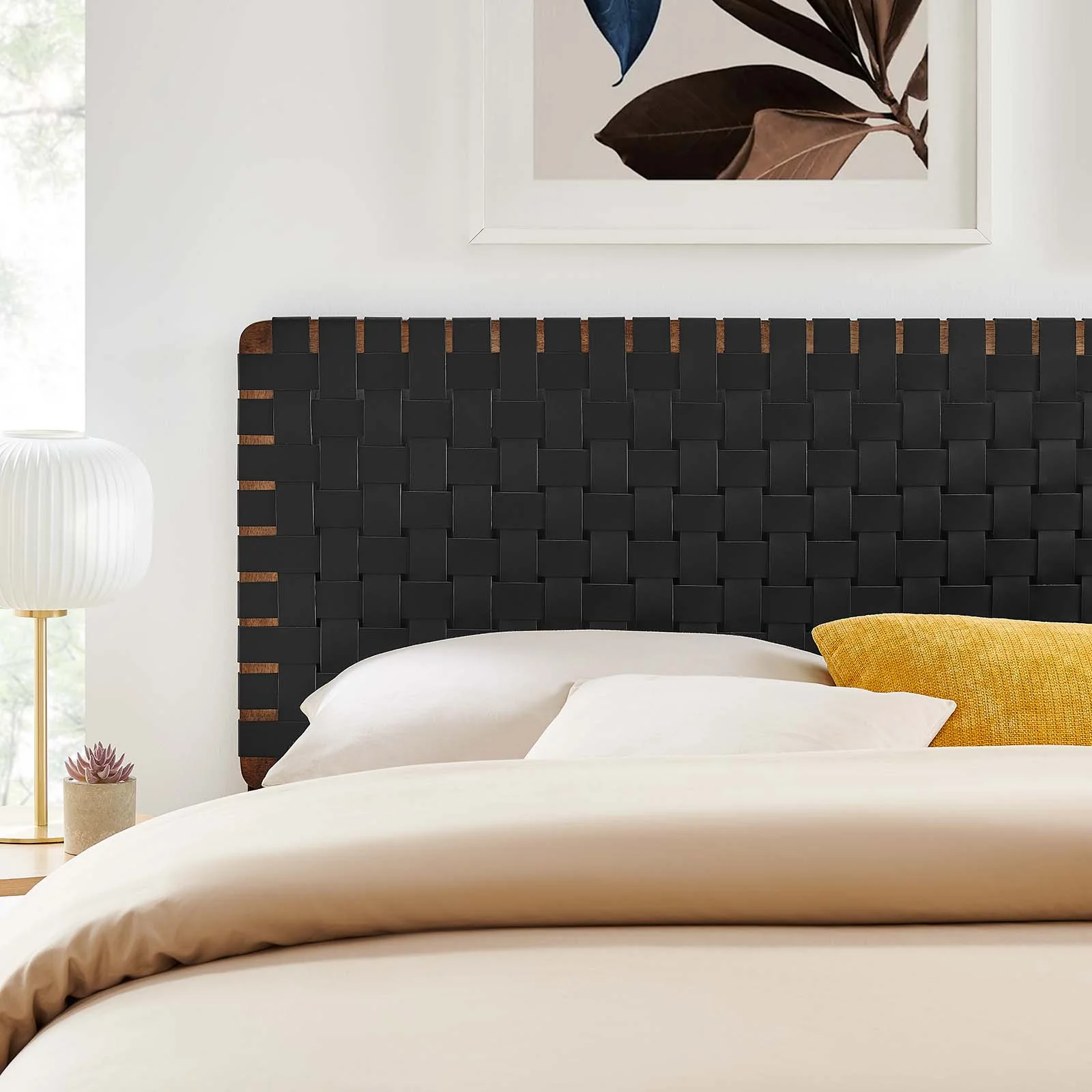 Sparta Weave King Vegan Leather Headboard By Modway - MOD-7127 - Image 23