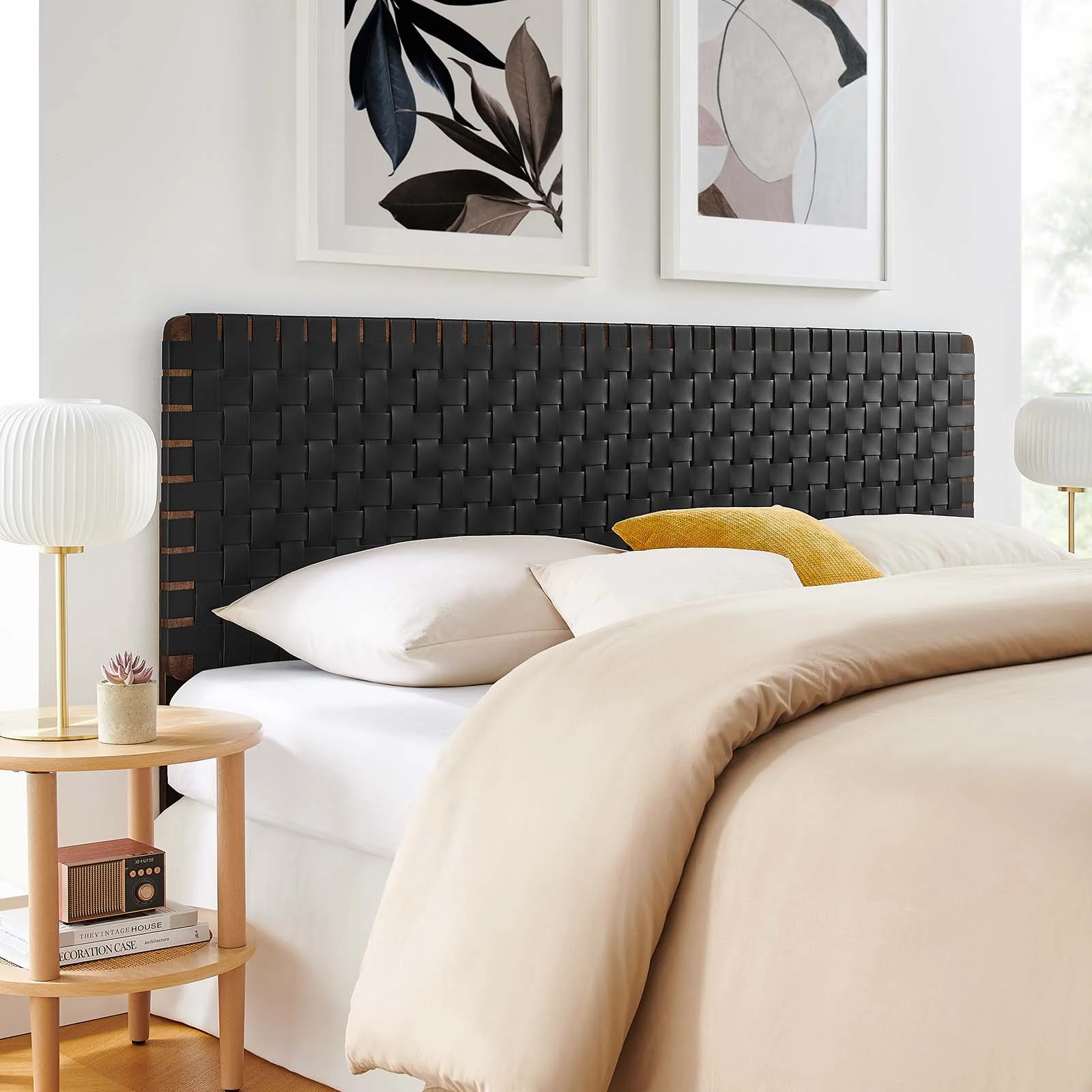 Sparta Weave King Vegan Leather Headboard By Modway - MOD-7127 - Image 24