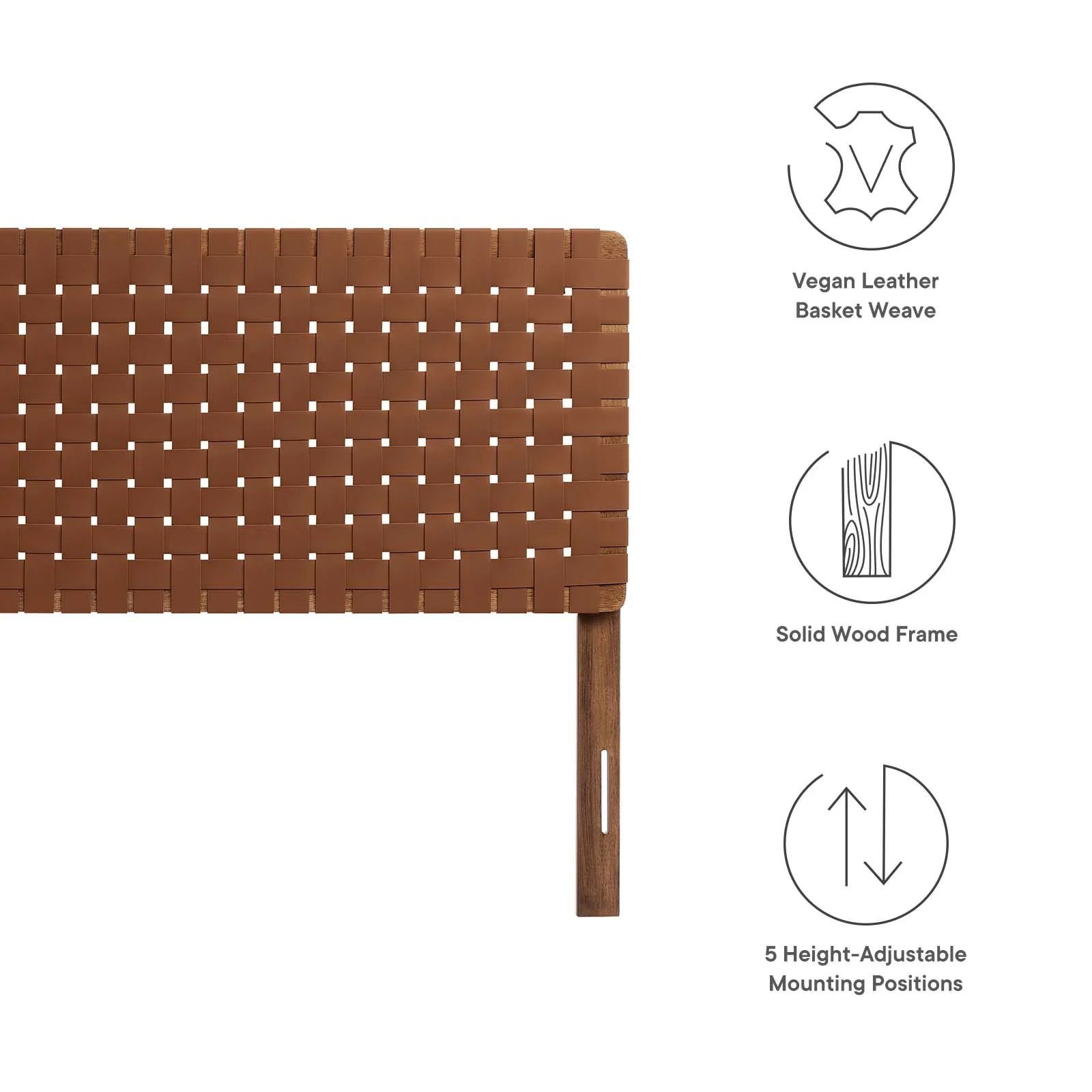 Sparta Weave King Vegan Leather Headboard By Modway - MOD-7127 - Image 29