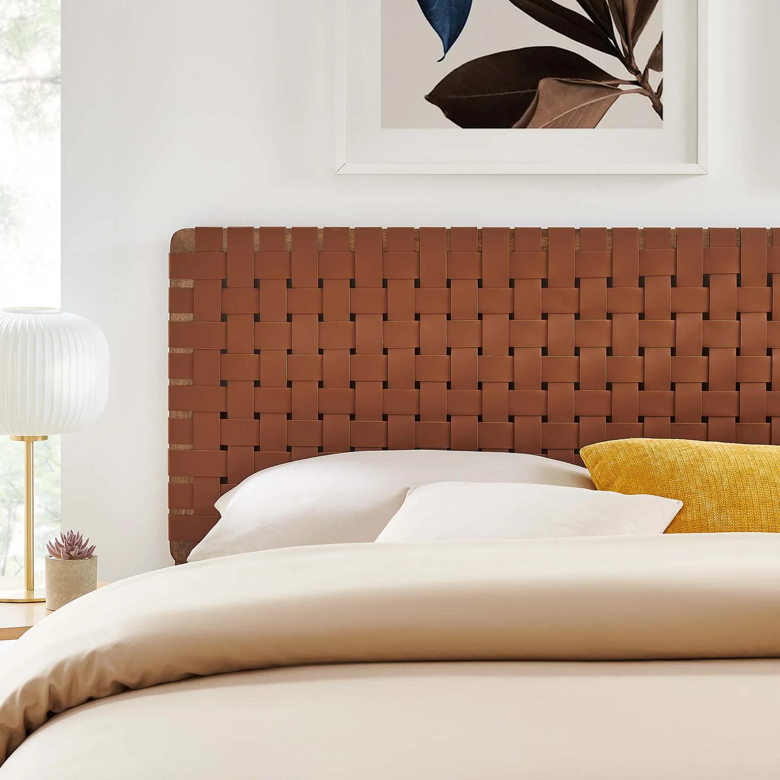 Sparta Weave King Vegan Leather Headboard By Modway - MOD-7127 - Image 31