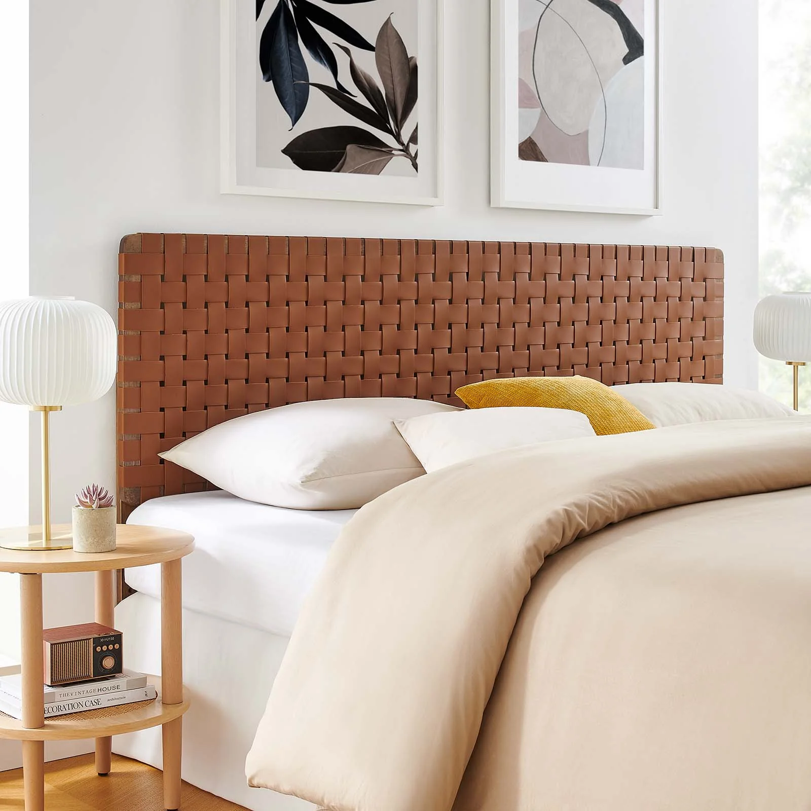 Sparta Weave King Vegan Leather Headboard By Modway - MOD-7127 - Image 32