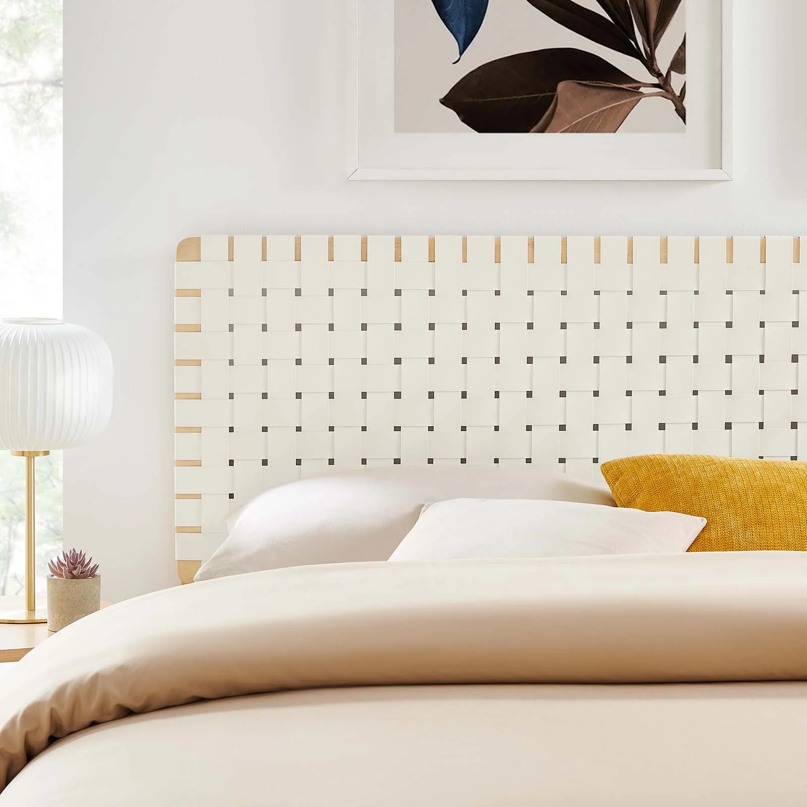 Sparta Weave King Vegan Leather Headboard By Modway - MOD-7127 - Image 8