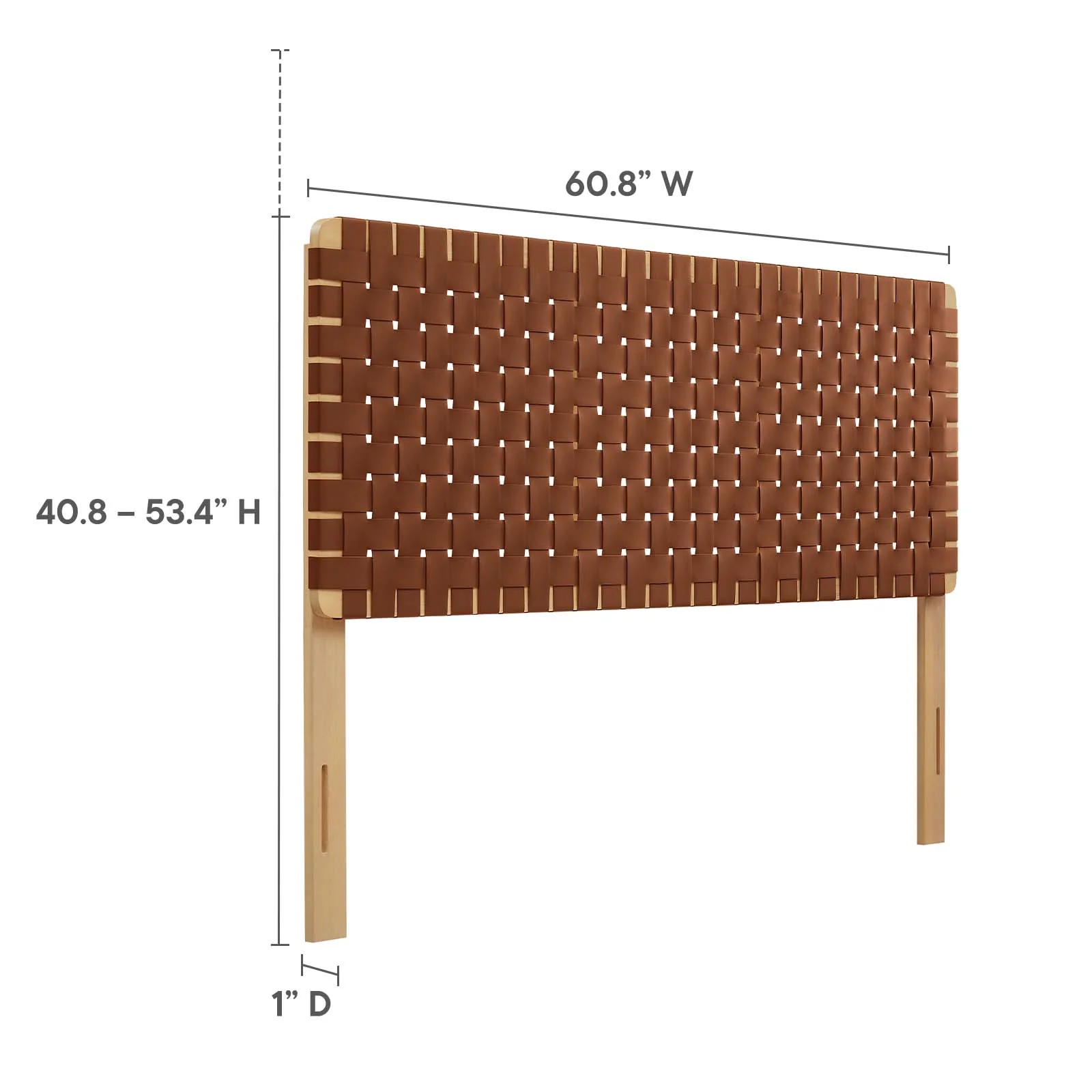 Sparta Weave Queen Vegan Leather Headboard By Modway - MOD-7125 - Image 14