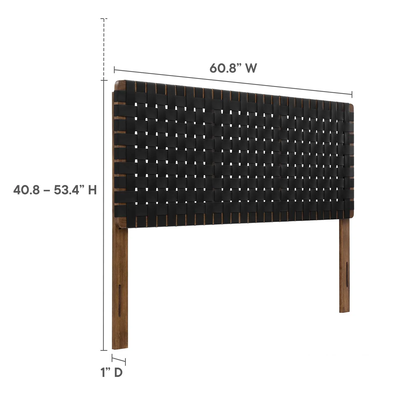 Sparta Weave Queen Vegan Leather Headboard By Modway - MOD-7125 - Image 22