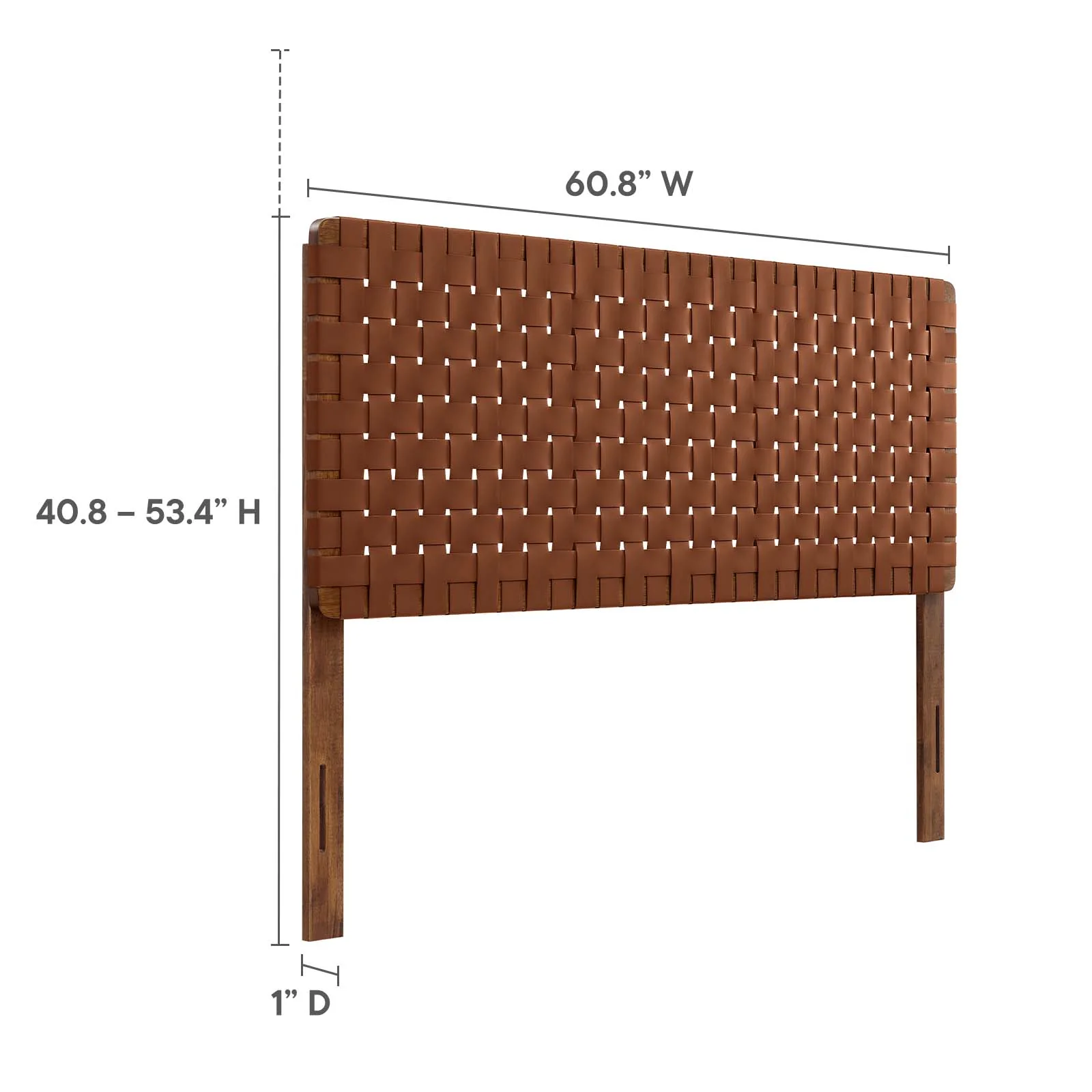 Sparta Weave Queen Vegan Leather Headboard By Modway - MOD-7125 - Image 30