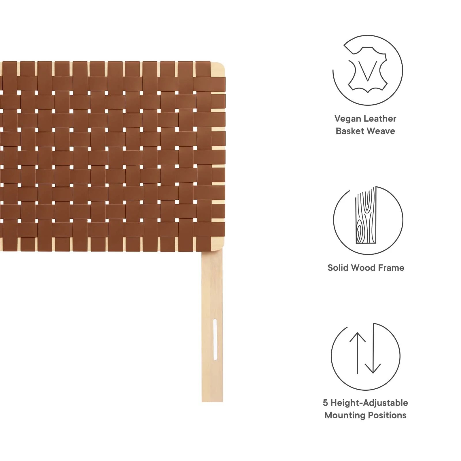Sparta Weave Twin Vegan Leather Headboard By Modway - MOD-7121 - Image 14