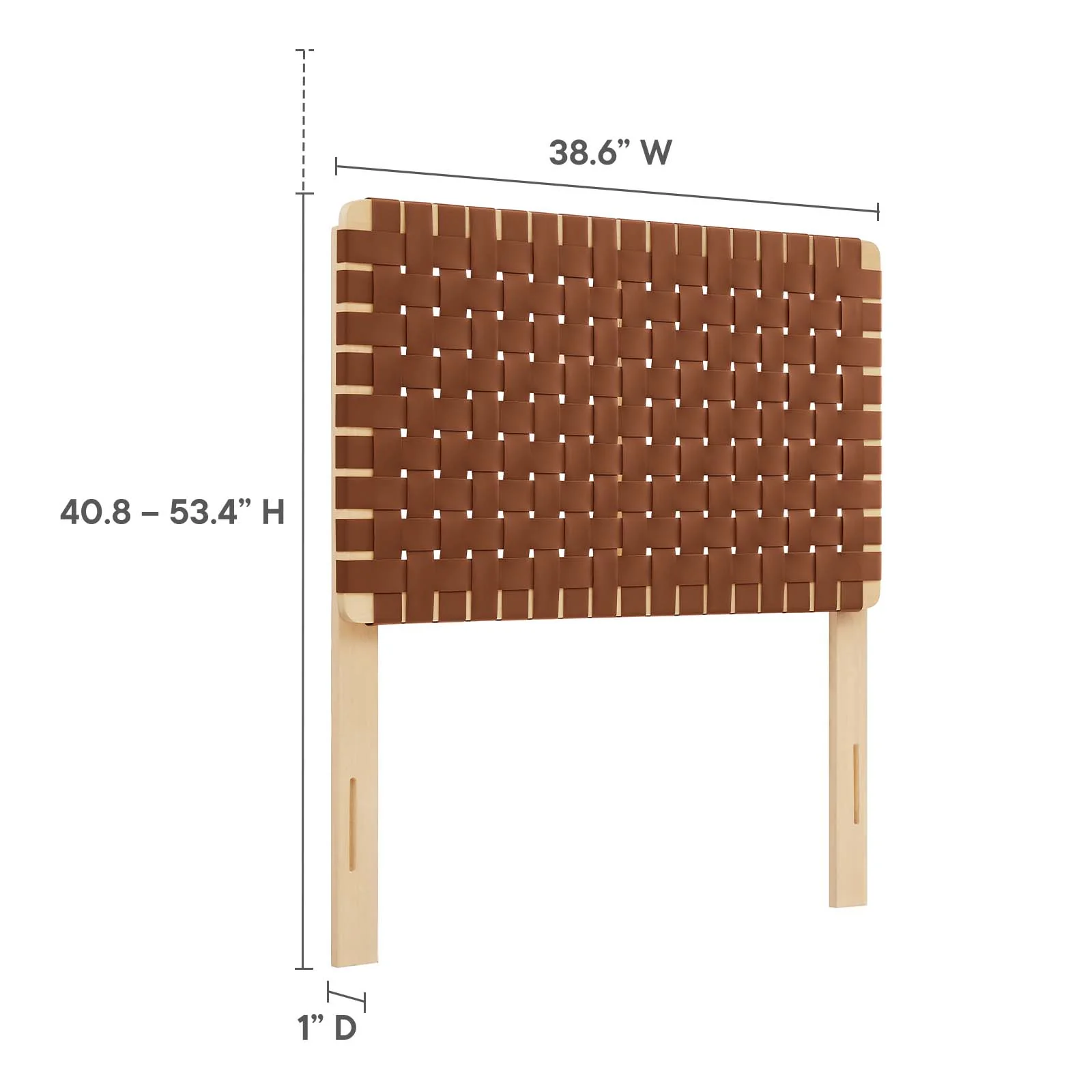 Sparta Weave Twin Vegan Leather Headboard By Modway - MOD-7121 - Image 15