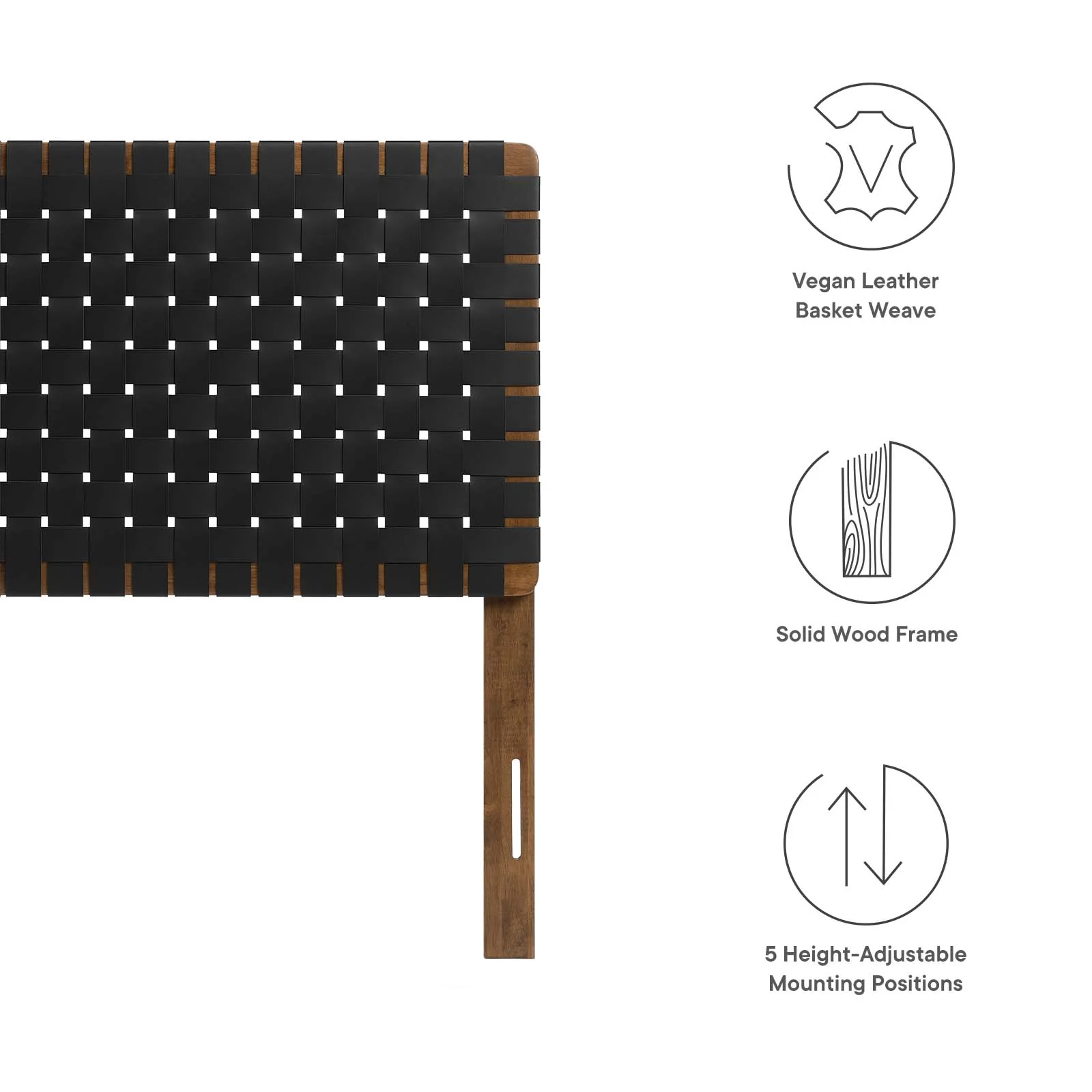 Sparta Weave Twin Vegan Leather Headboard By Modway - MOD-7121 - Image 22