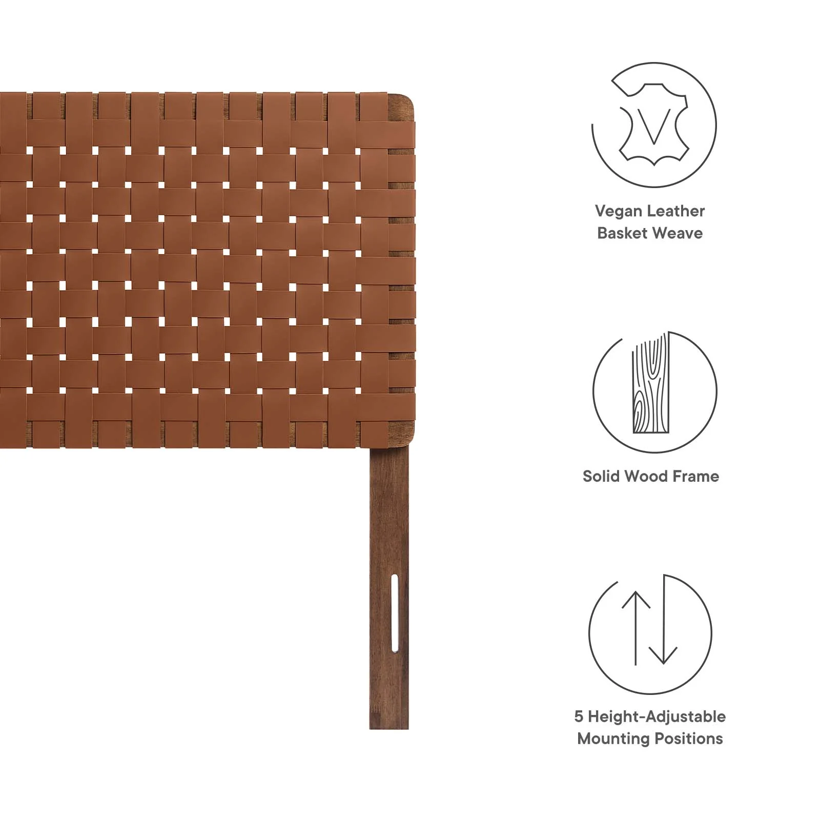 Sparta Weave Twin Vegan Leather Headboard By Modway - MOD-7121 - Image 30