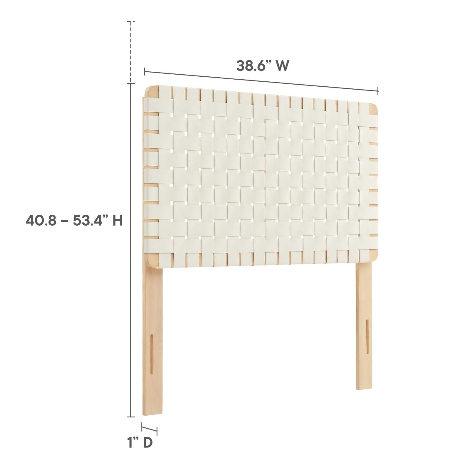 Sparta Weave Twin Vegan Leather Headboard By Modway - MOD-7121 - Image 8