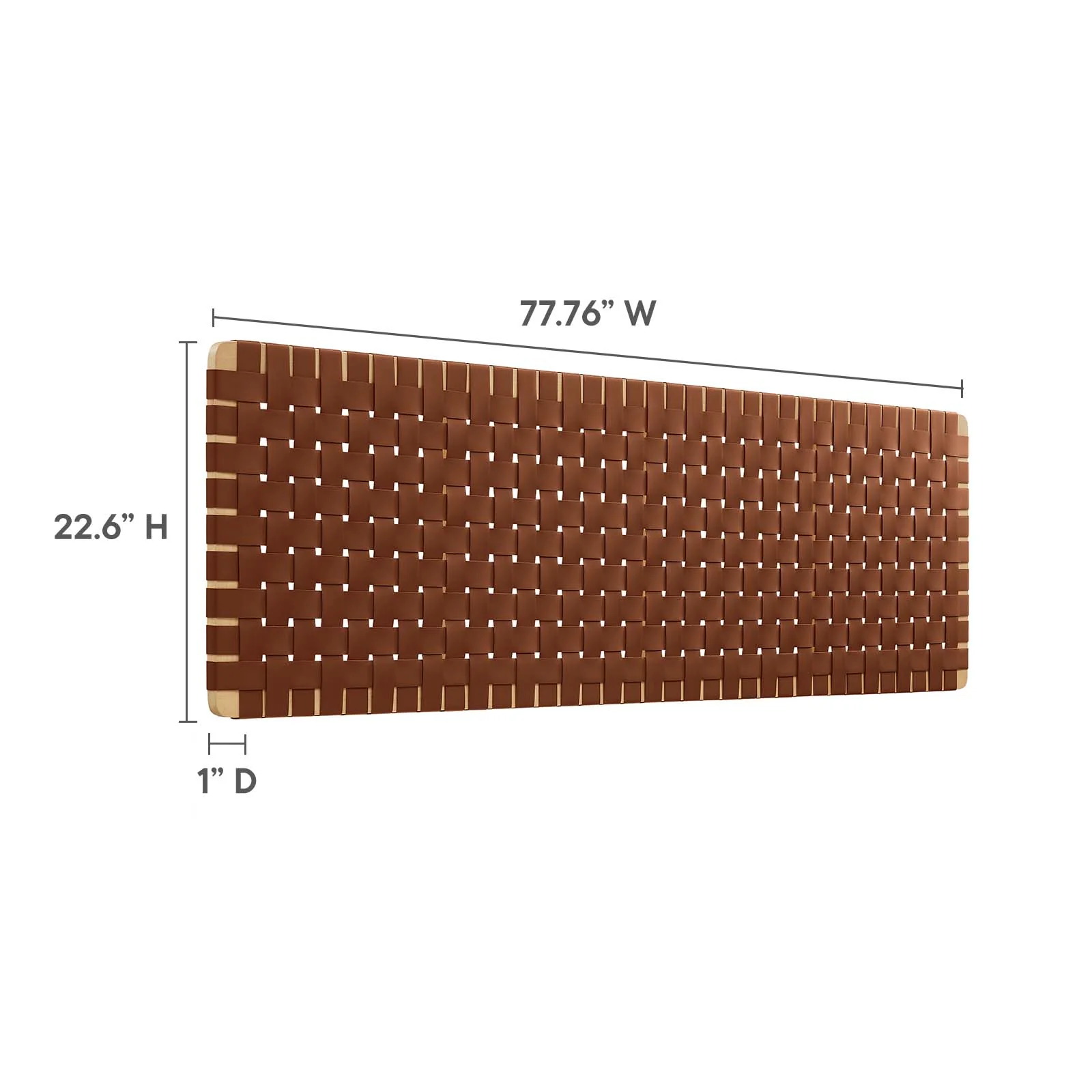 Sparta Weave Wall-Mount King Vegan Leather Headboard By Modway - MOD-7126 - Image 12
