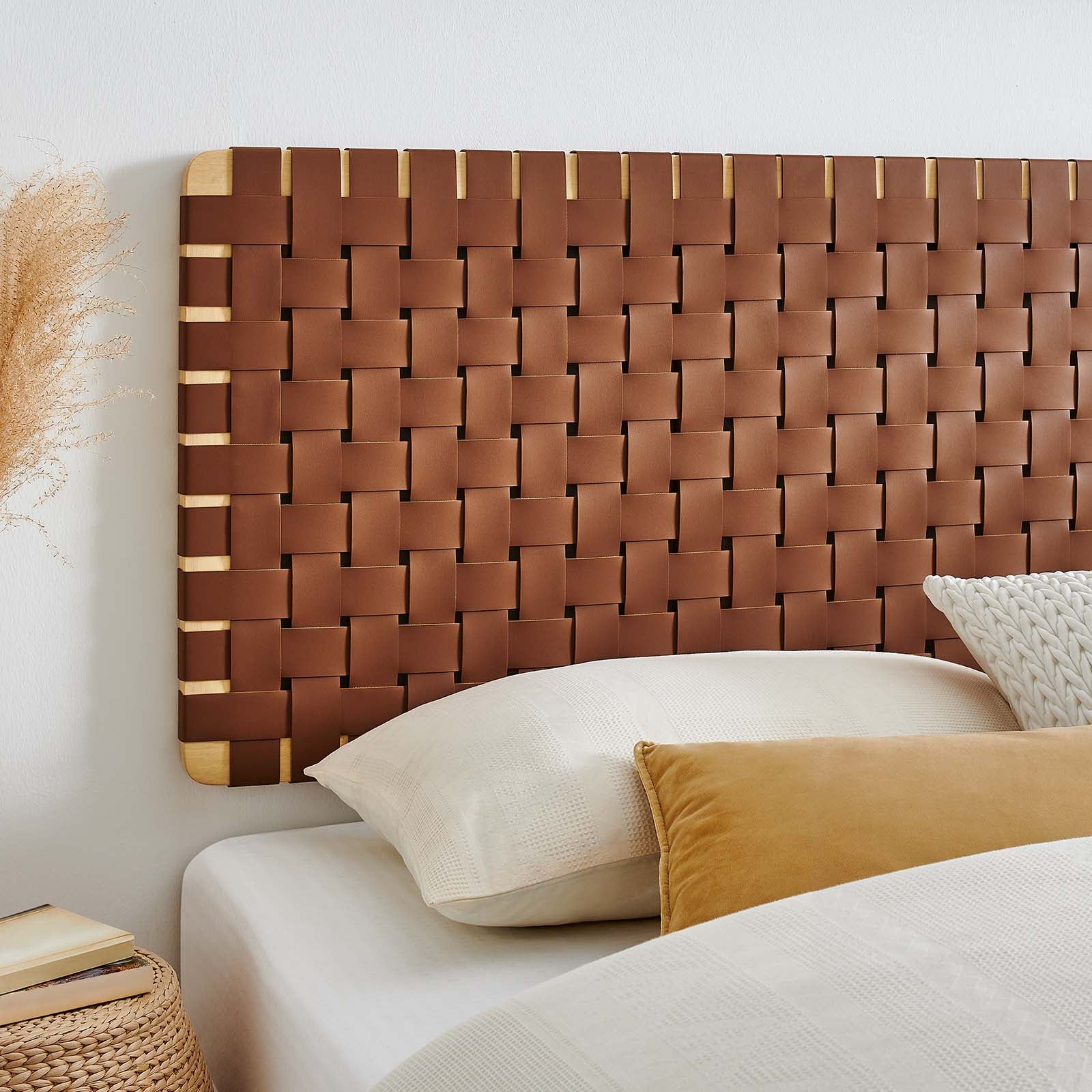 Sparta Weave Wall-Mount King Vegan Leather Headboard By Modway - MOD-7126 - Image 13