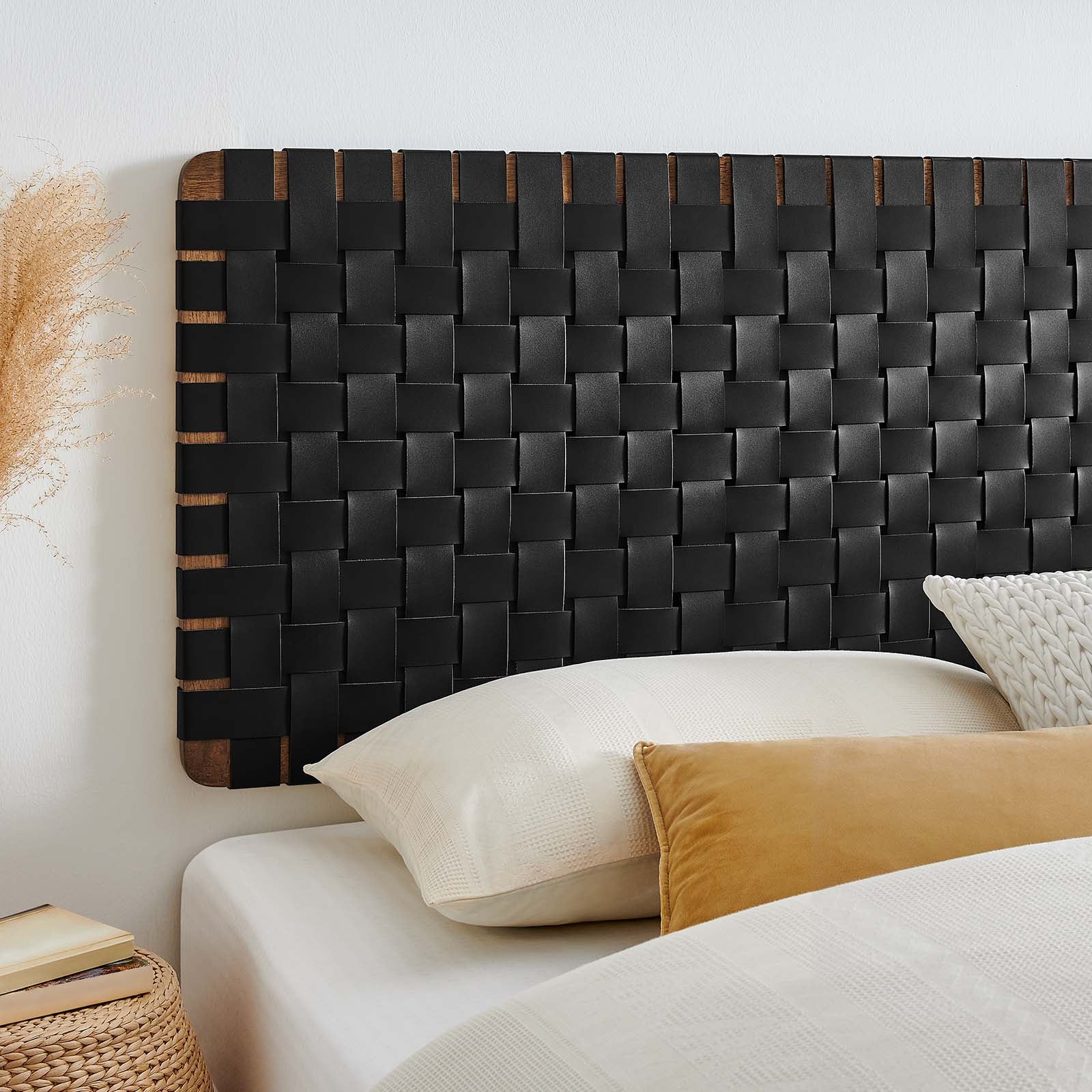 Sparta Weave Wall-Mount King Vegan Leather Headboard By Modway - MOD-7126 - Image 20