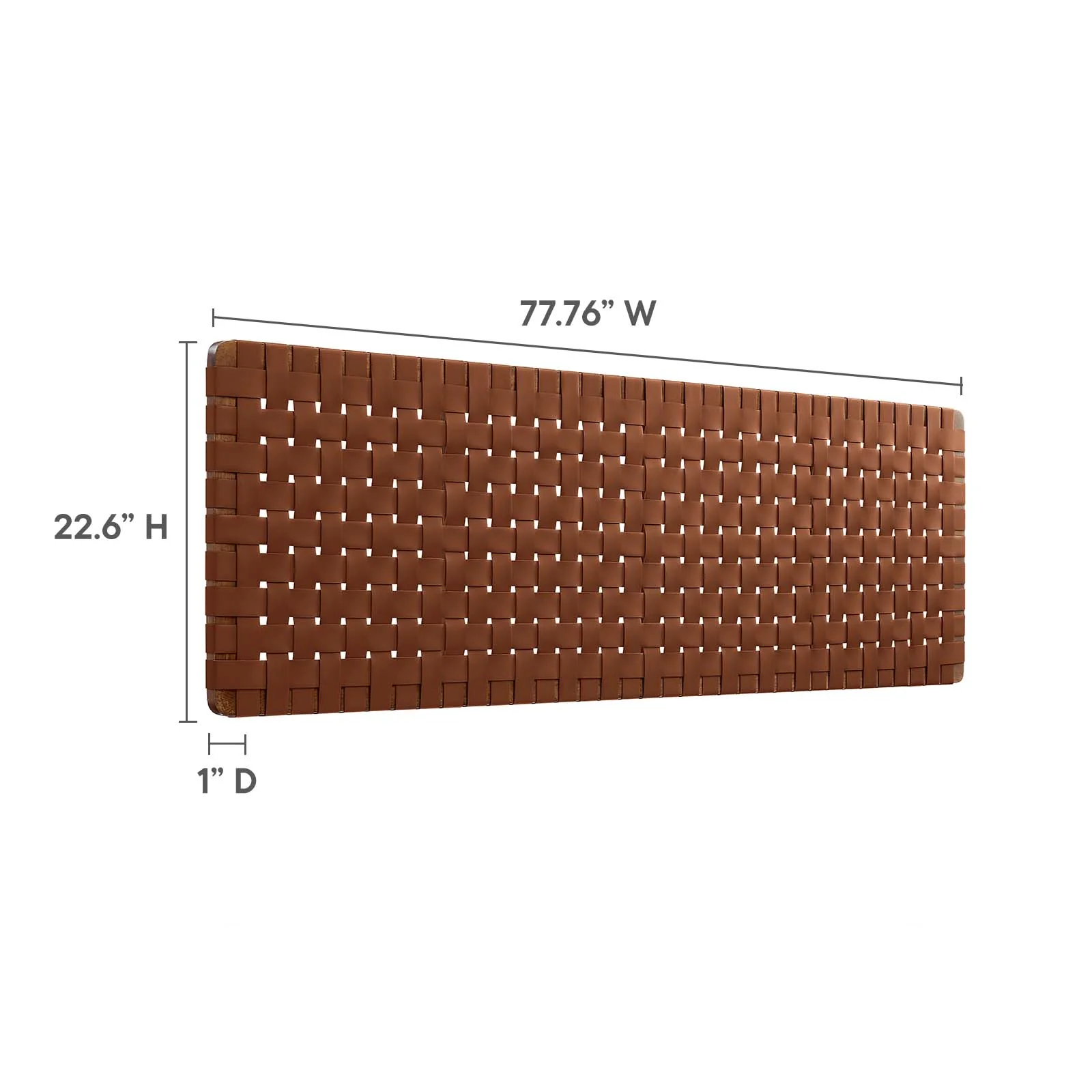 Sparta Weave Wall-Mount King Vegan Leather Headboard By Modway - MOD-7126 - Image 26