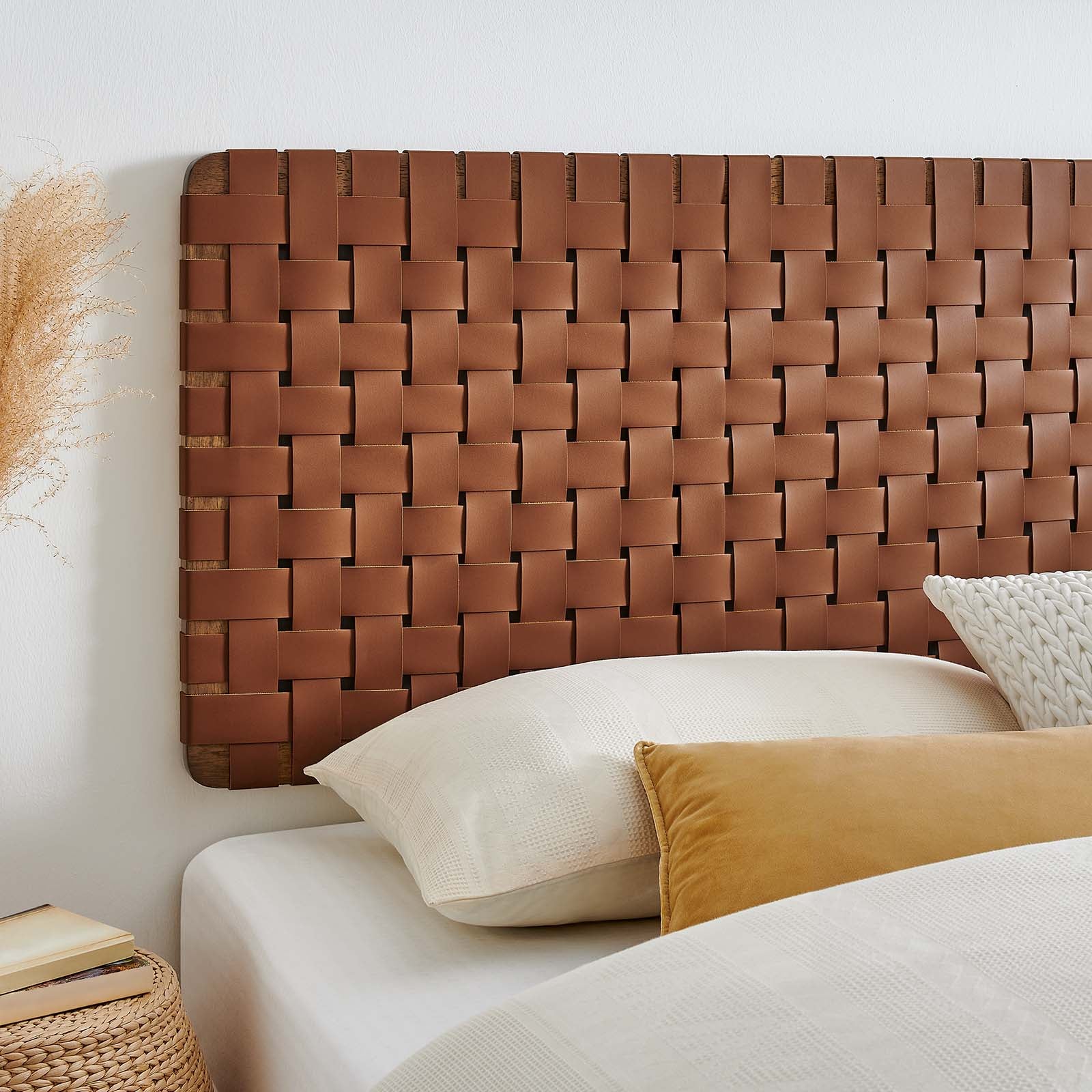 Sparta Weave Wall-Mount King Vegan Leather Headboard By Modway - MOD-7126 - Image 27