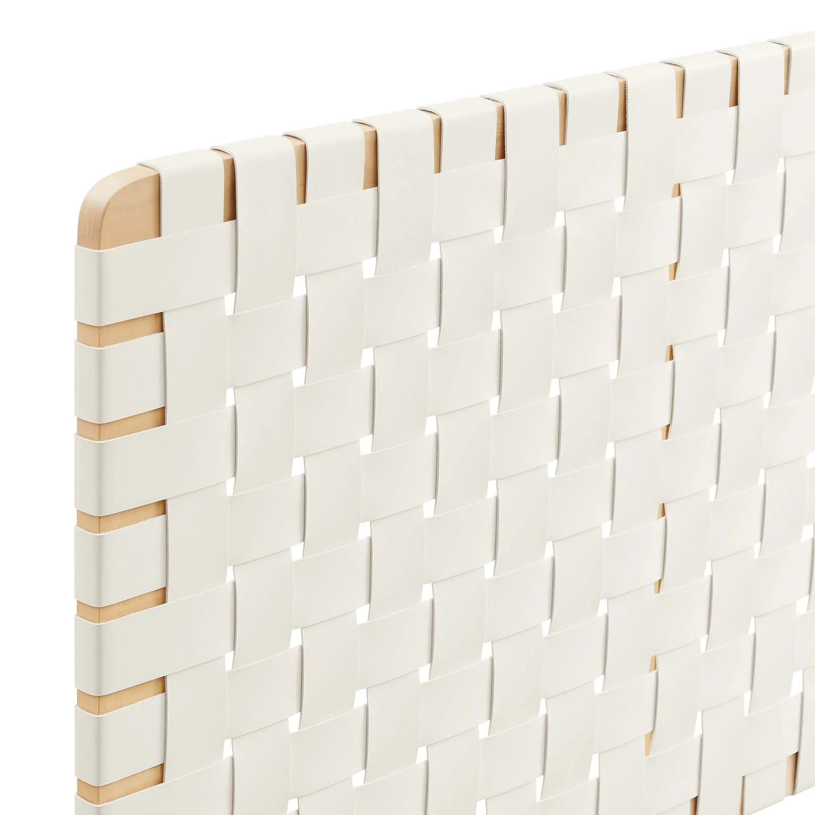 Sparta Weave Wall-Mount King Vegan Leather Headboard By Modway - MOD-7126 - Image 4