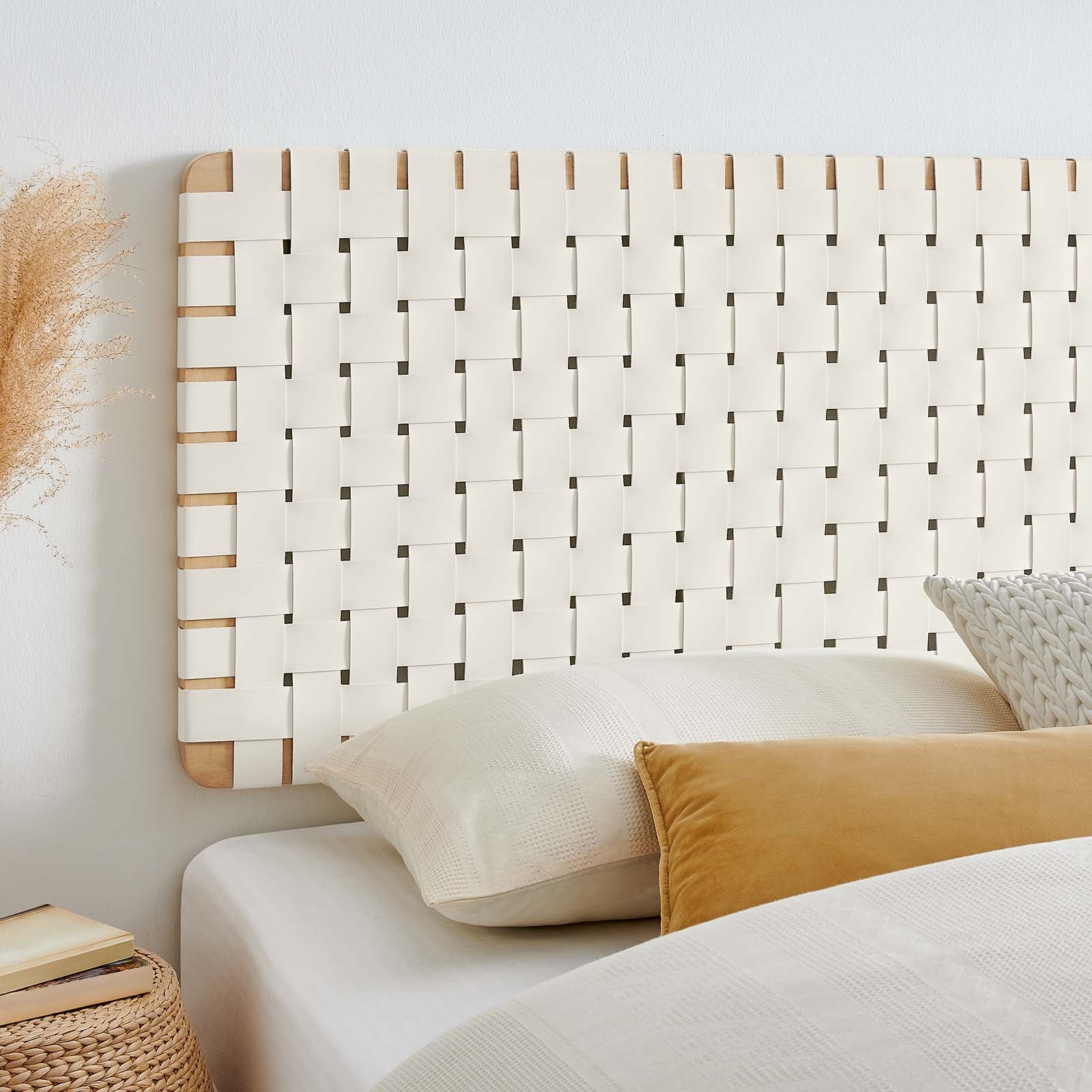 Sparta Weave Wall-Mount King Vegan Leather Headboard By Modway - MOD-7126 - Image 7