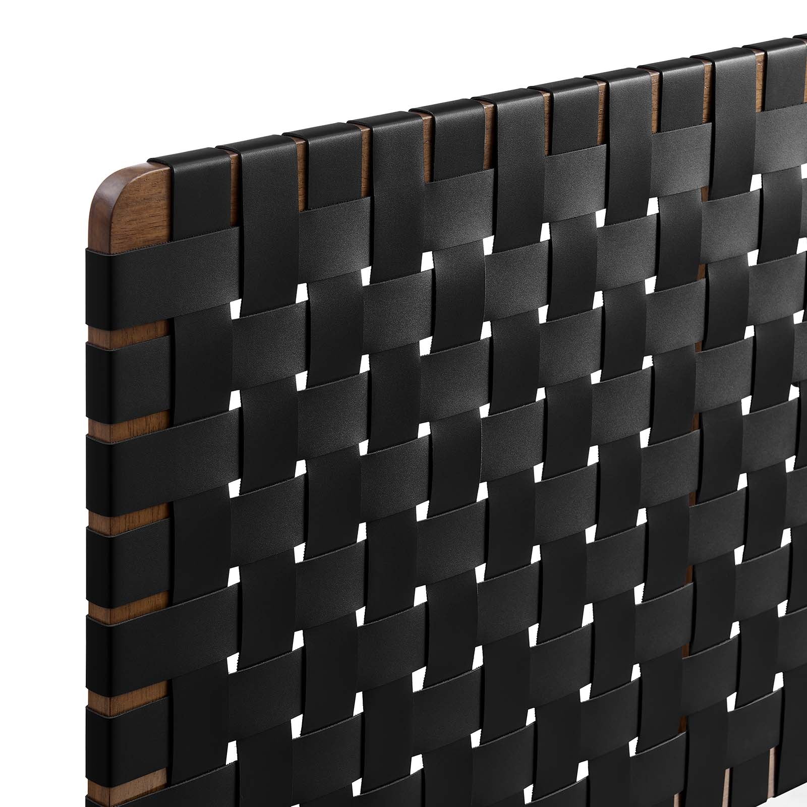 Sparta Weave Wall-Mount Queen Vegan Leather Headboard By Modway - MOD-7124 - Image 17