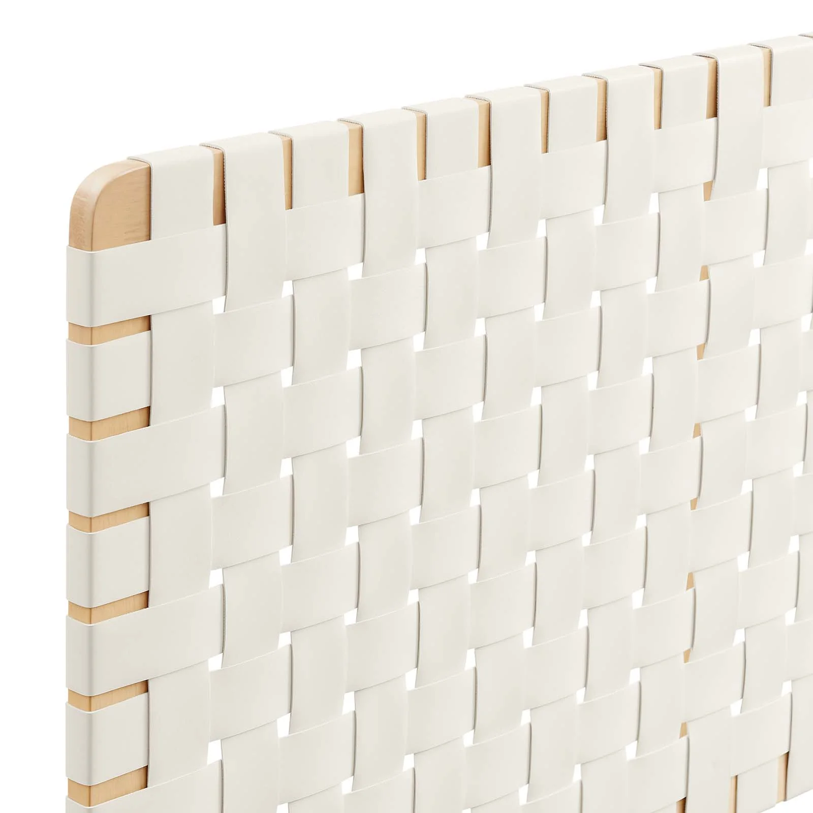 Sparta Weave Wall-Mount Queen Vegan Leather Headboard By Modway - MOD-7124 - Image 4
