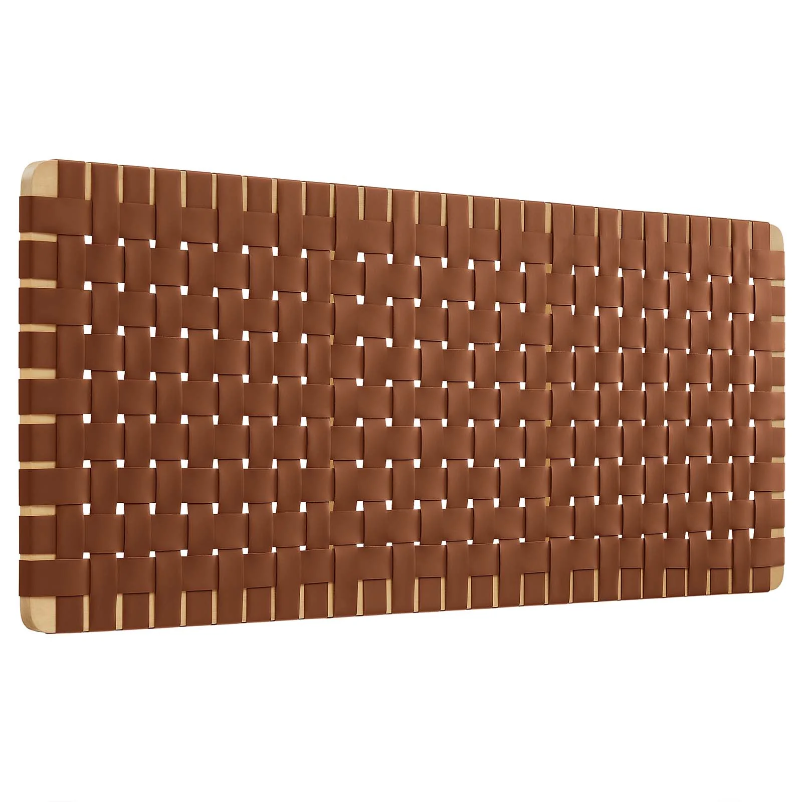 Sparta Weave Wall-Mount Queen Vegan Leather Headboard By Modway - MOD-7124 - Image 8