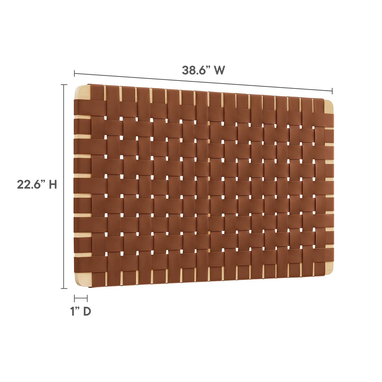 Sparta Weave Wall-Mount Twin Vegan Leather Headboard By Modway - MOD-7120 - Image 14