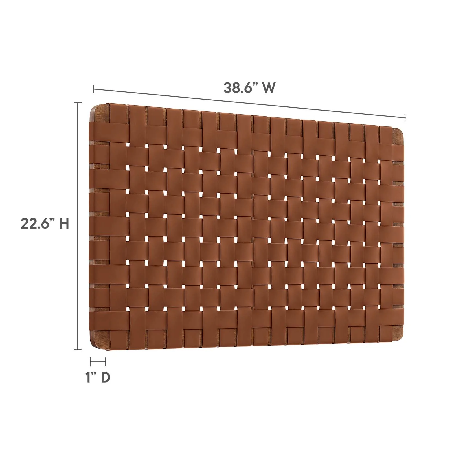Sparta Weave Wall-Mount Twin Vegan Leather Headboard By Modway - MOD-7120 - Image 30