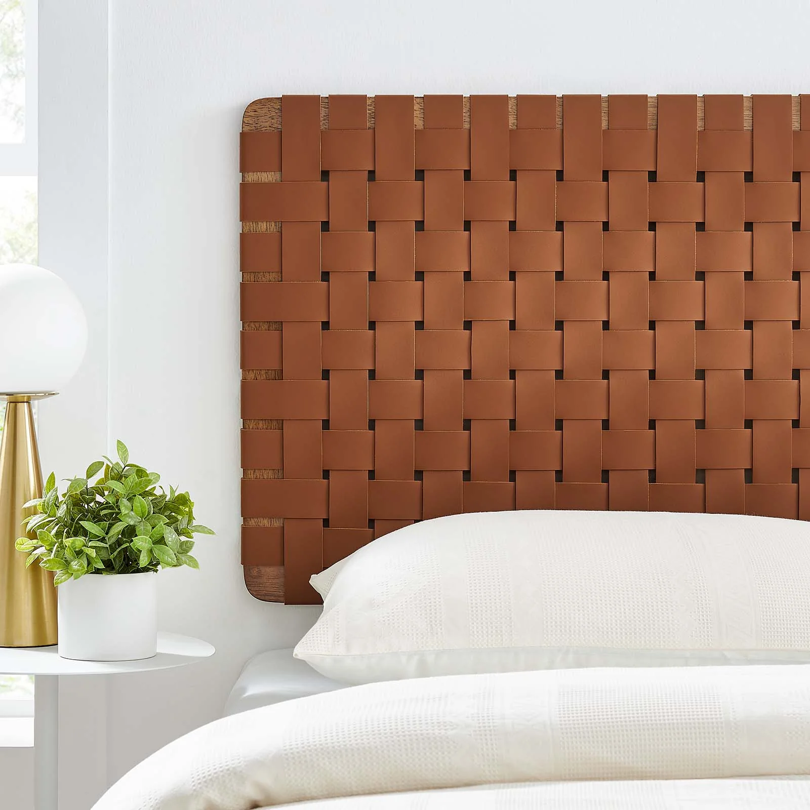 Sparta Weave Wall-Mount Twin Vegan Leather Headboard By Modway - MOD-7120 - Image 31