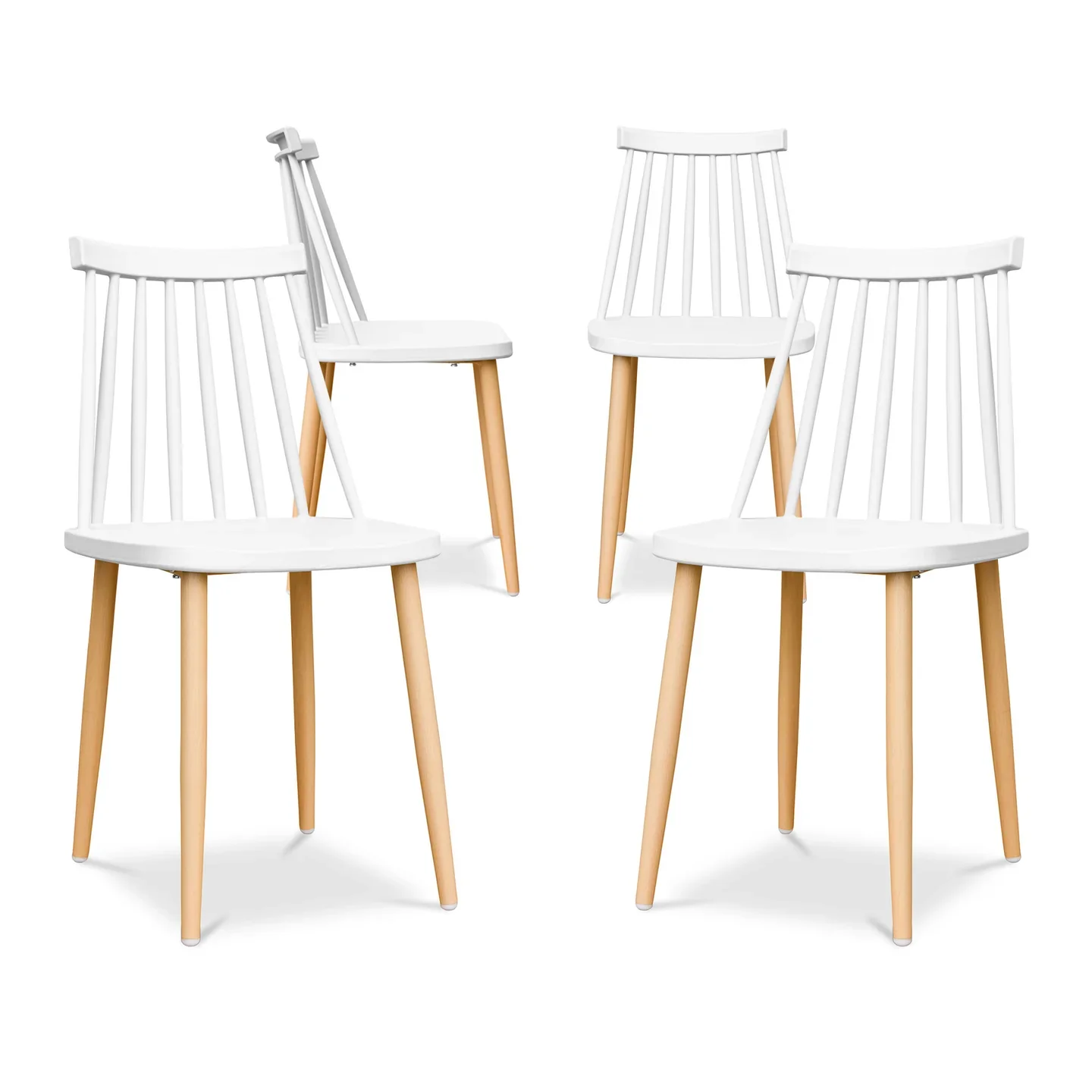 Spindle Dining Chair, White By World Modern Design - Image 8