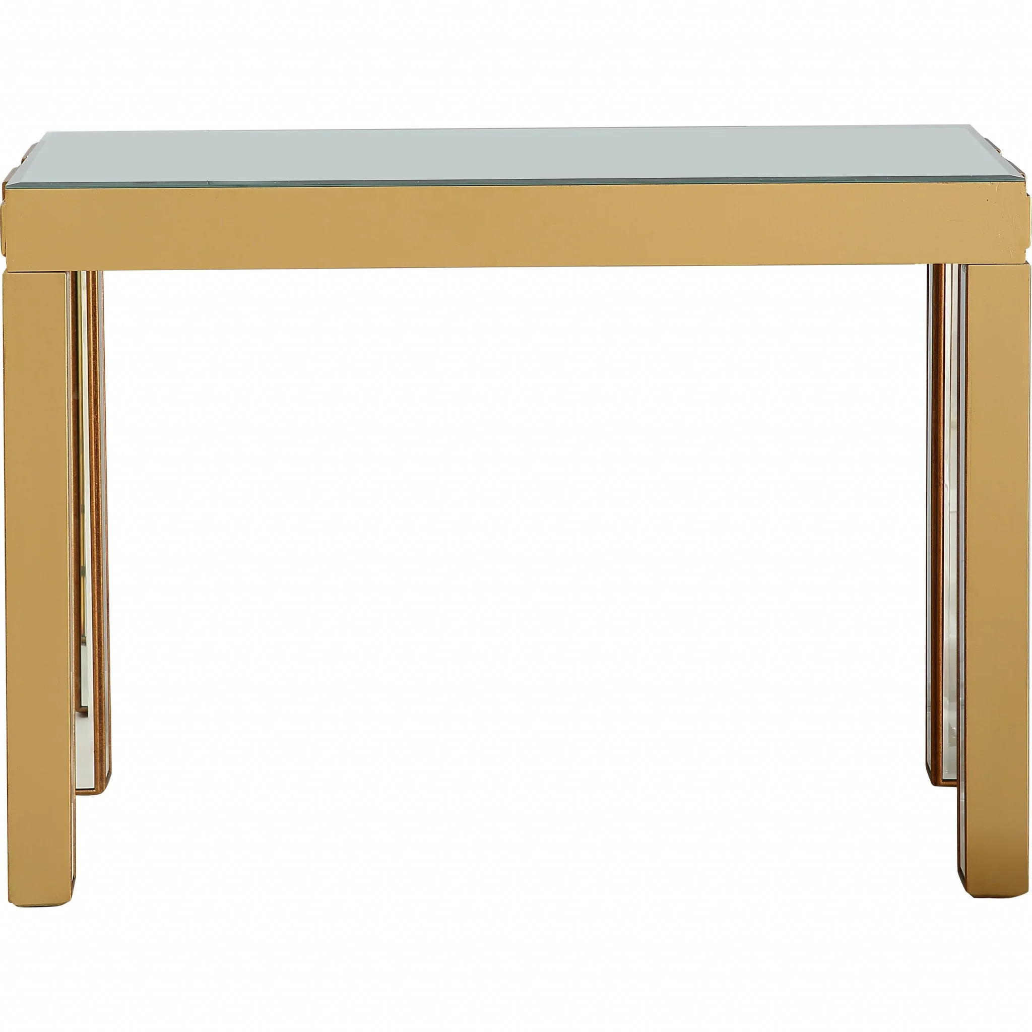 Square Reflective Mirror Console Table By Homeroots - Image 6