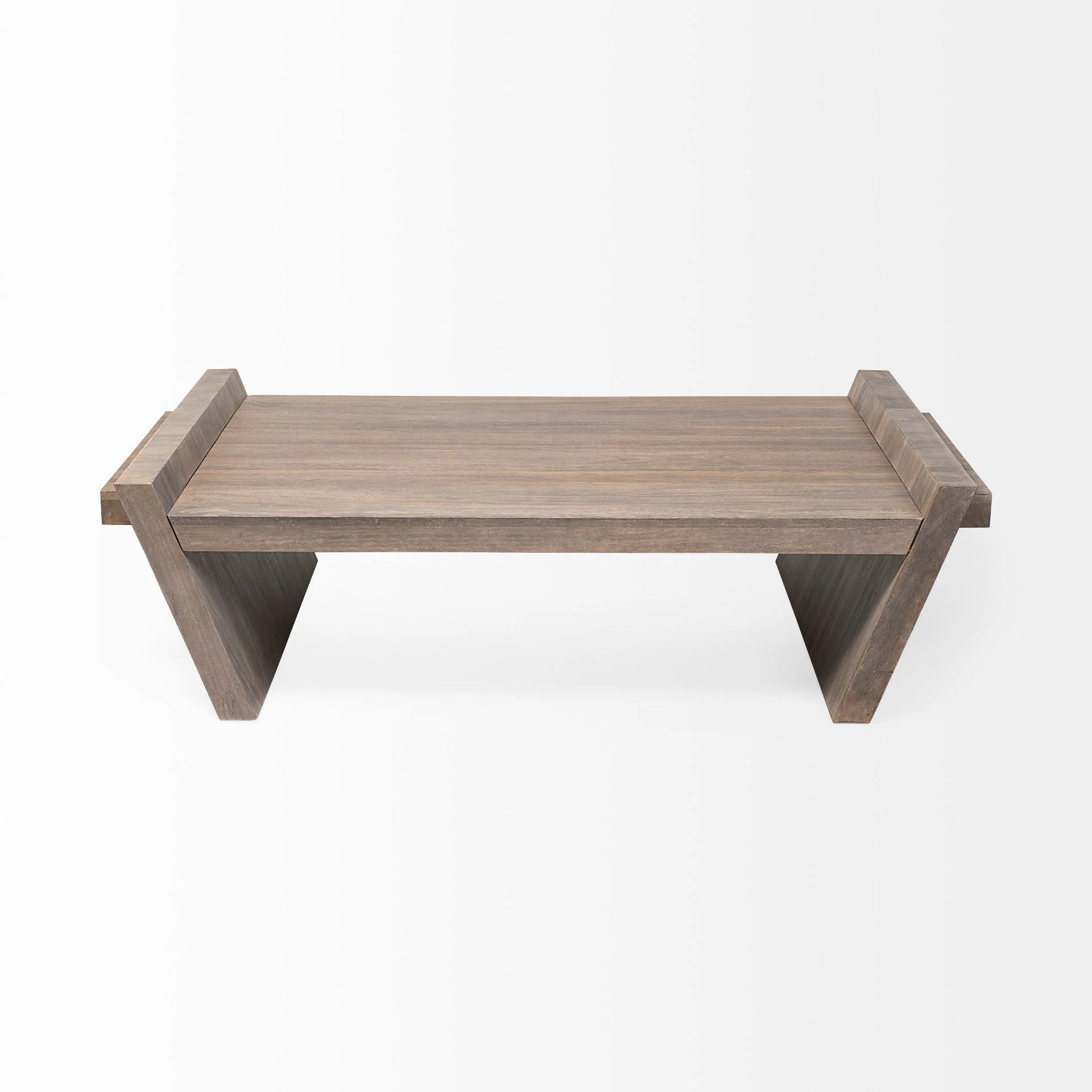 Square Solid Wood Top and Base Coffee Table By Homeroots - Image 2