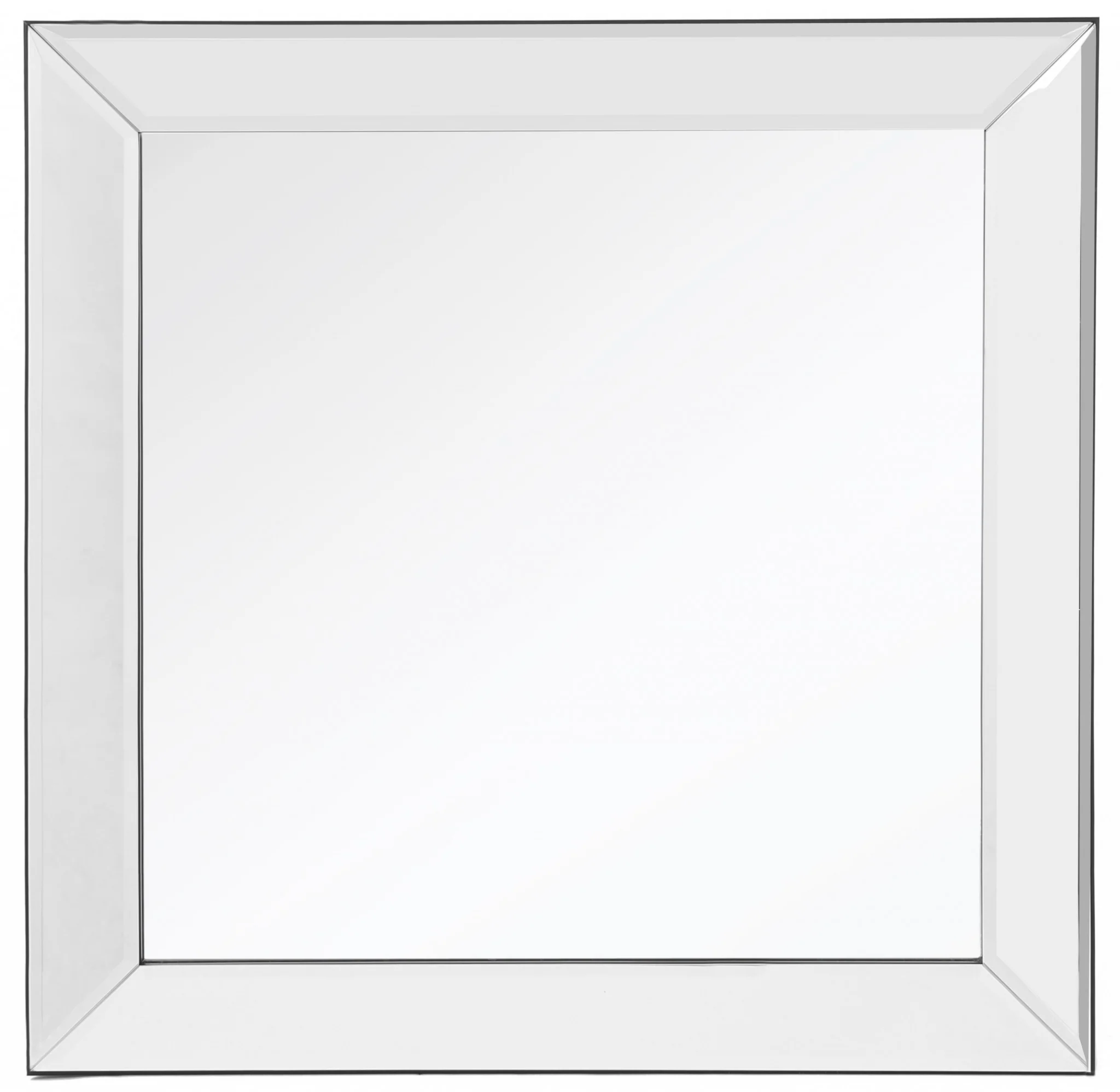 Square Wall Mounted Clear Mirror By Homeroots - Image 2