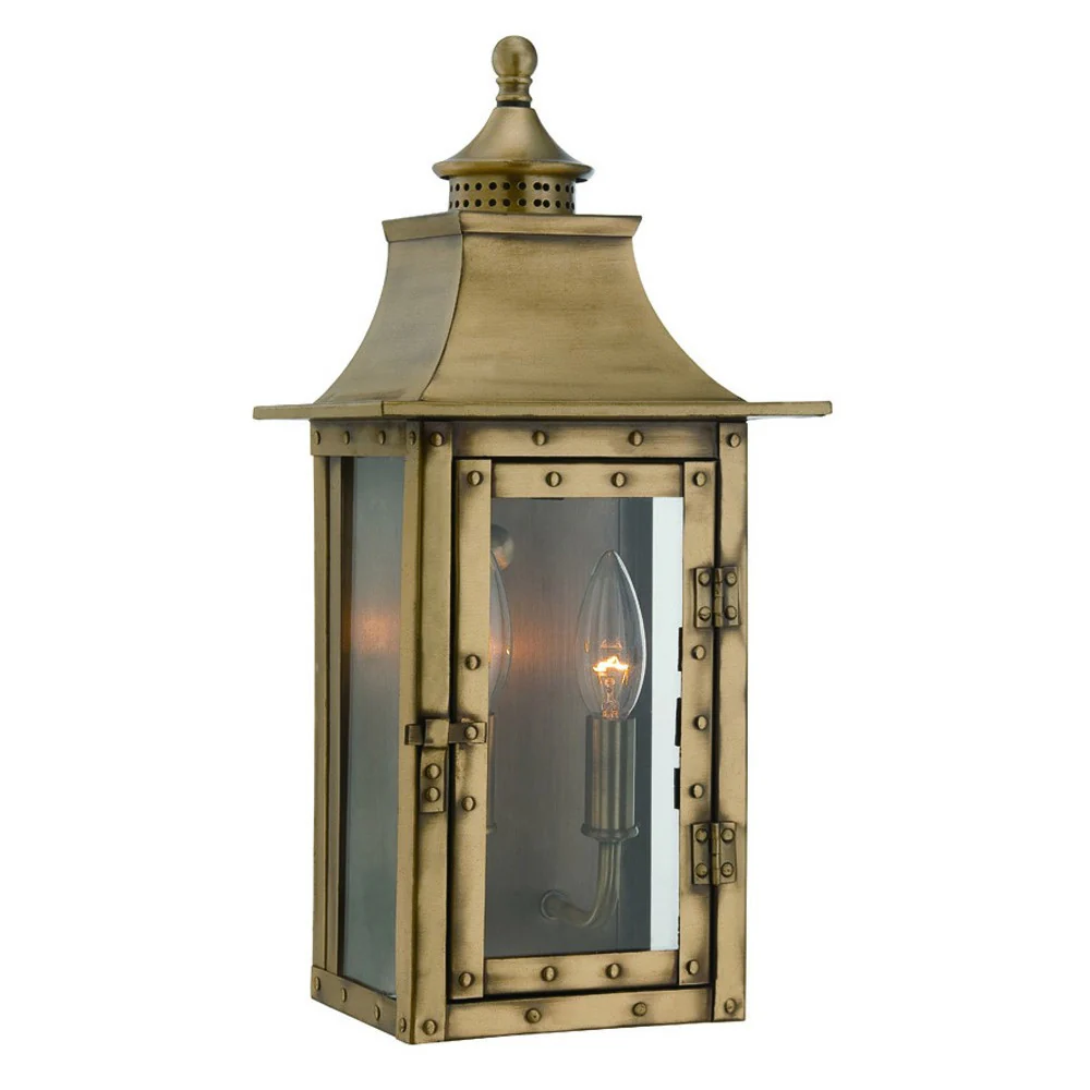 St. Charles 2-Light Aged Brass Wall Light By Homeroots - Image 2