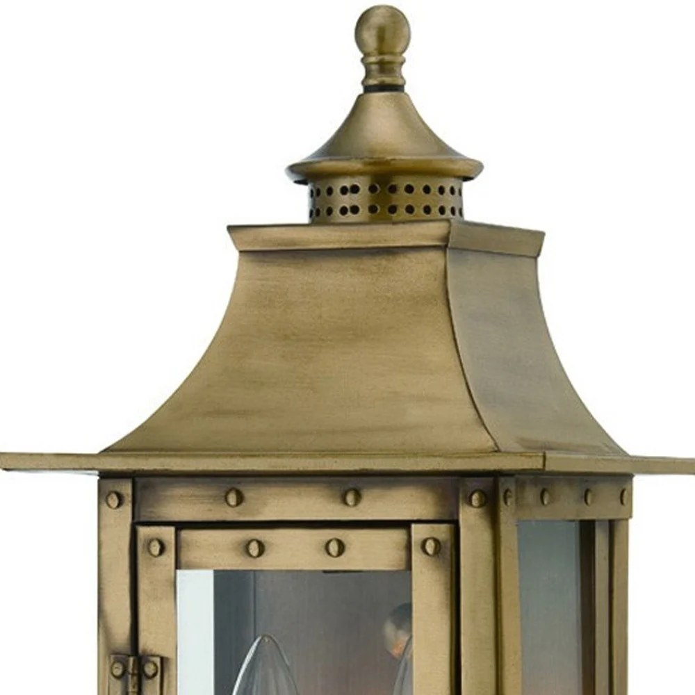 St. Charles 2-Light Aged Brass Wall Light By Homeroots - Image 3