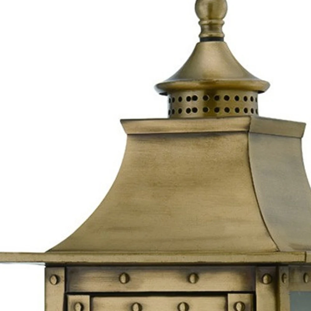 St. Charles 2-Light Aged Brass Wall Light By Homeroots - Image 4