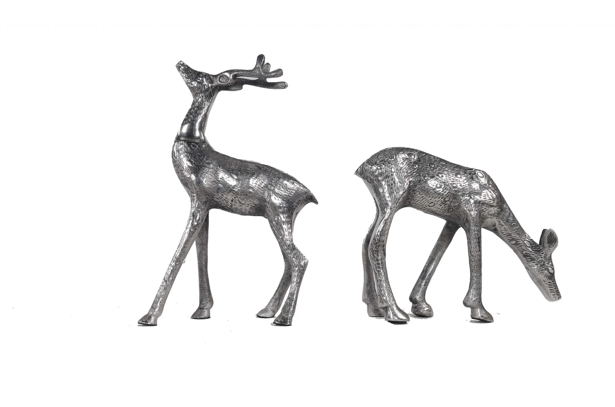 Stag and Doe Bookends or Sculptures By Homeroots - Image 2